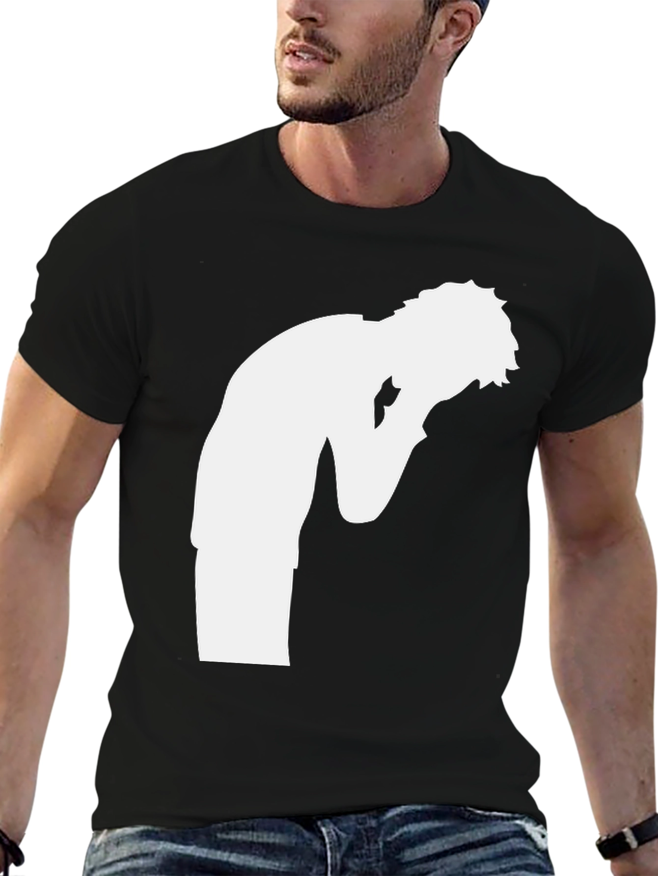 Silhouette Graphic Tee - Black Unisex T-Shirt