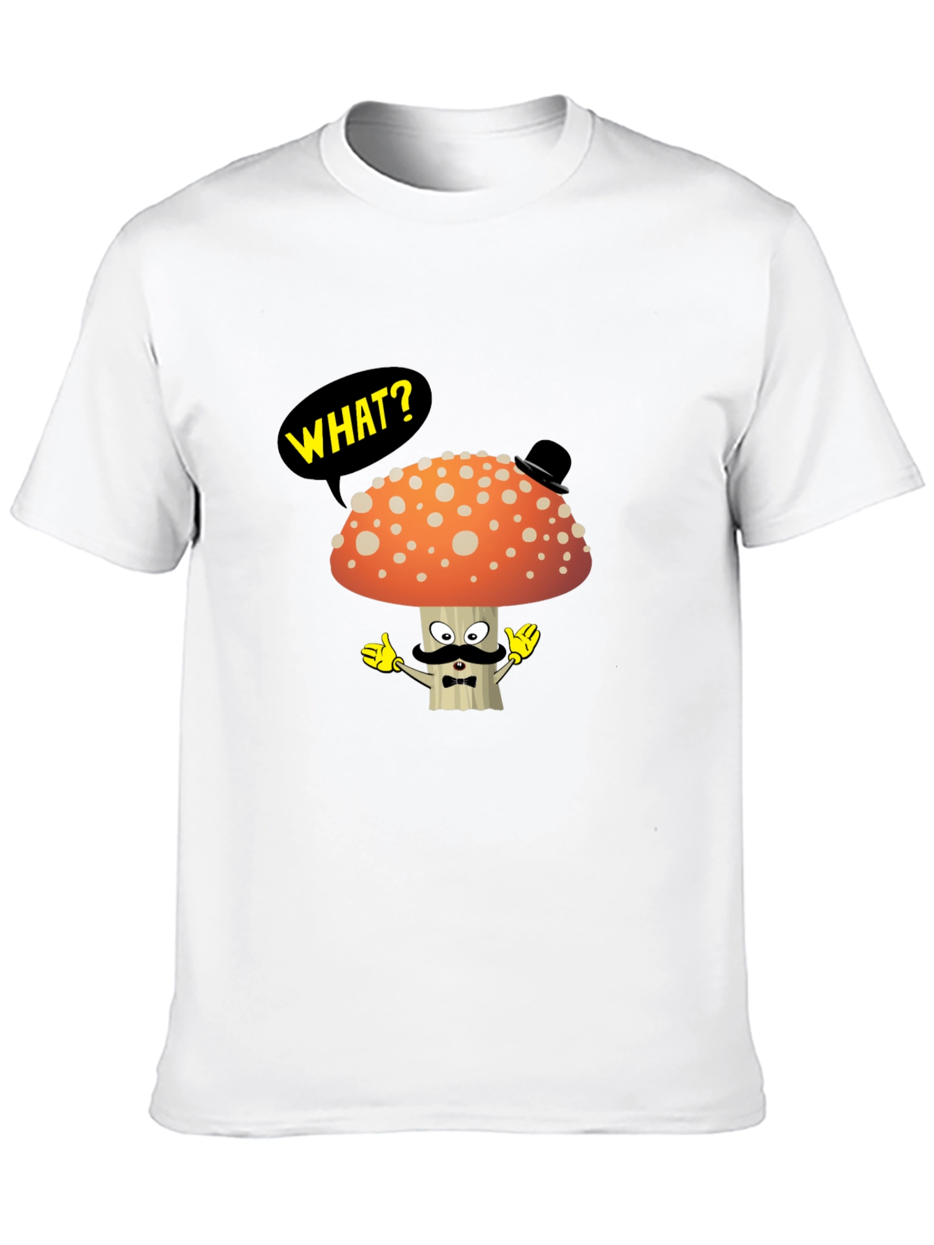 Mushroom Gentleman T-Shirt - Funny Cartoon Tee