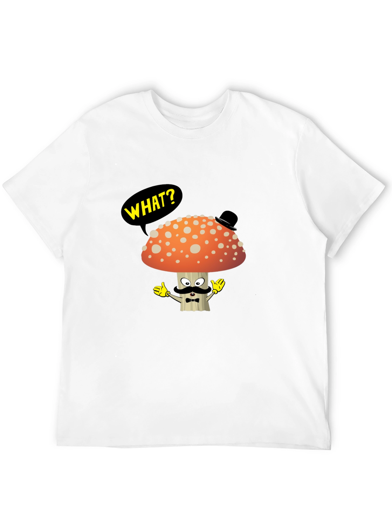 Mushroom Gentleman T-Shirt - Funny Cartoon Tee