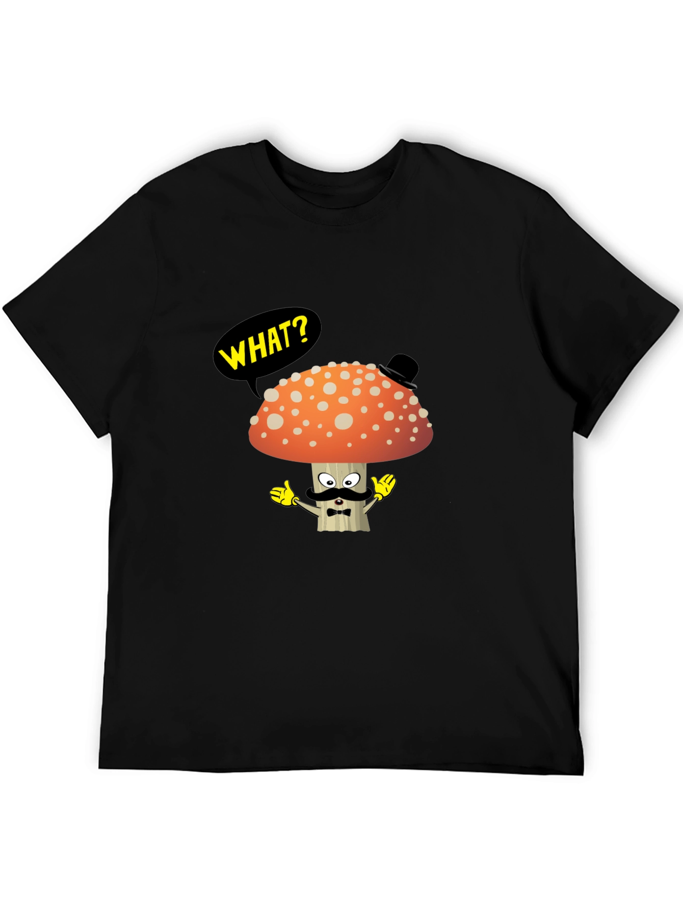 Mushroom Gentleman T-Shirt - Funny Cartoon Tee
