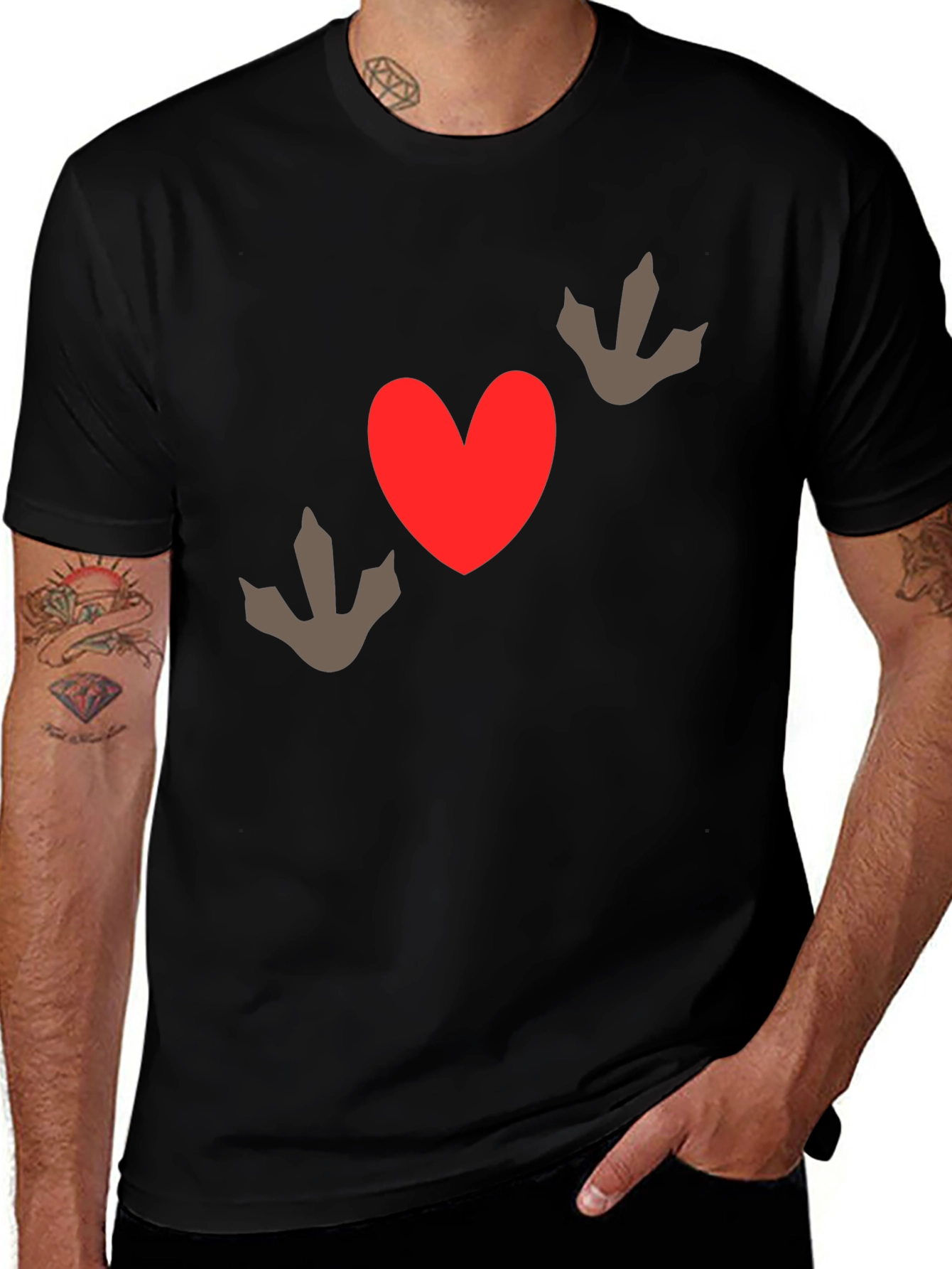 Dino Heart T-Shirt - Love Dinosaurs!