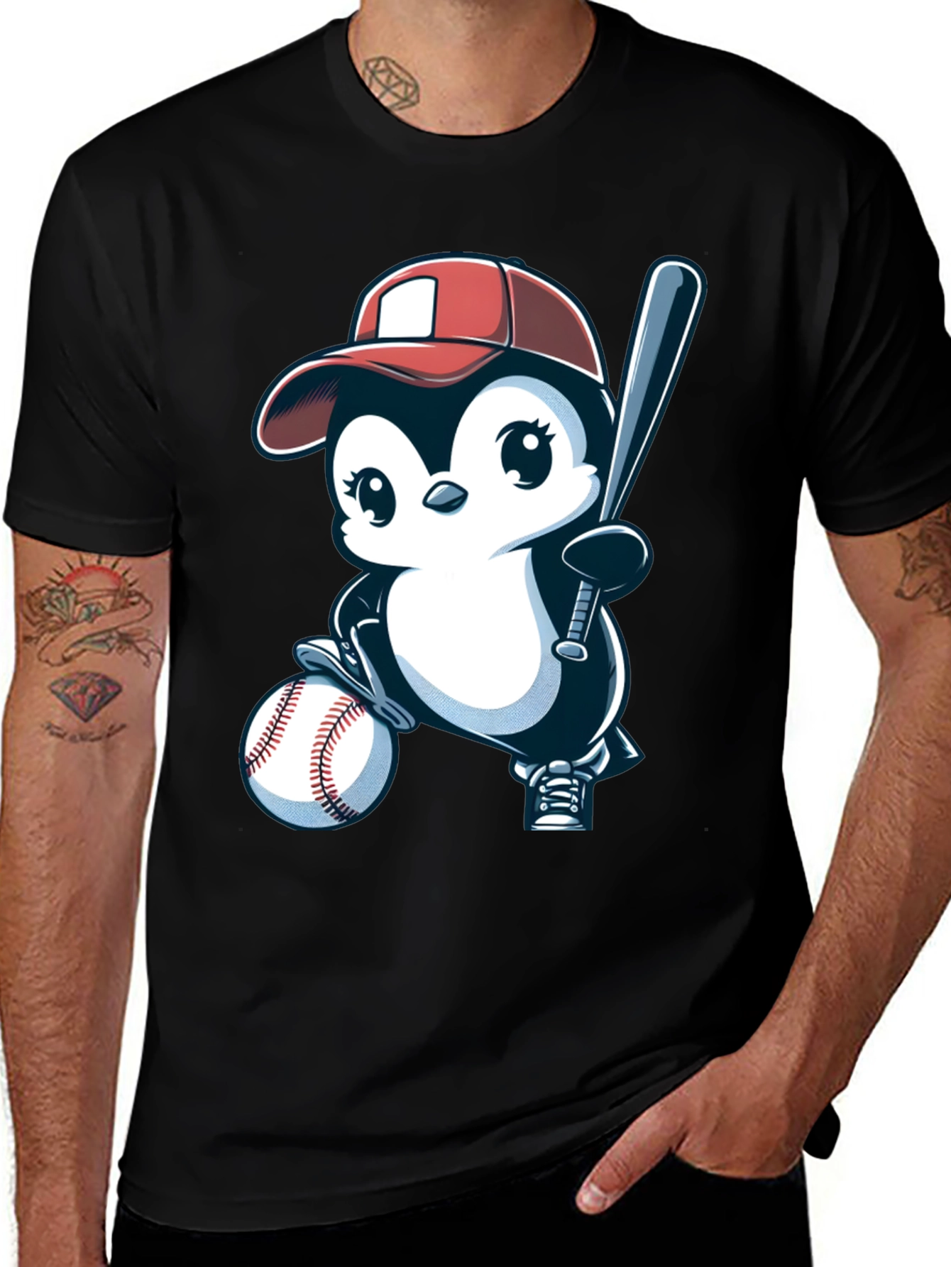 Baseball Penguin T-Shirt