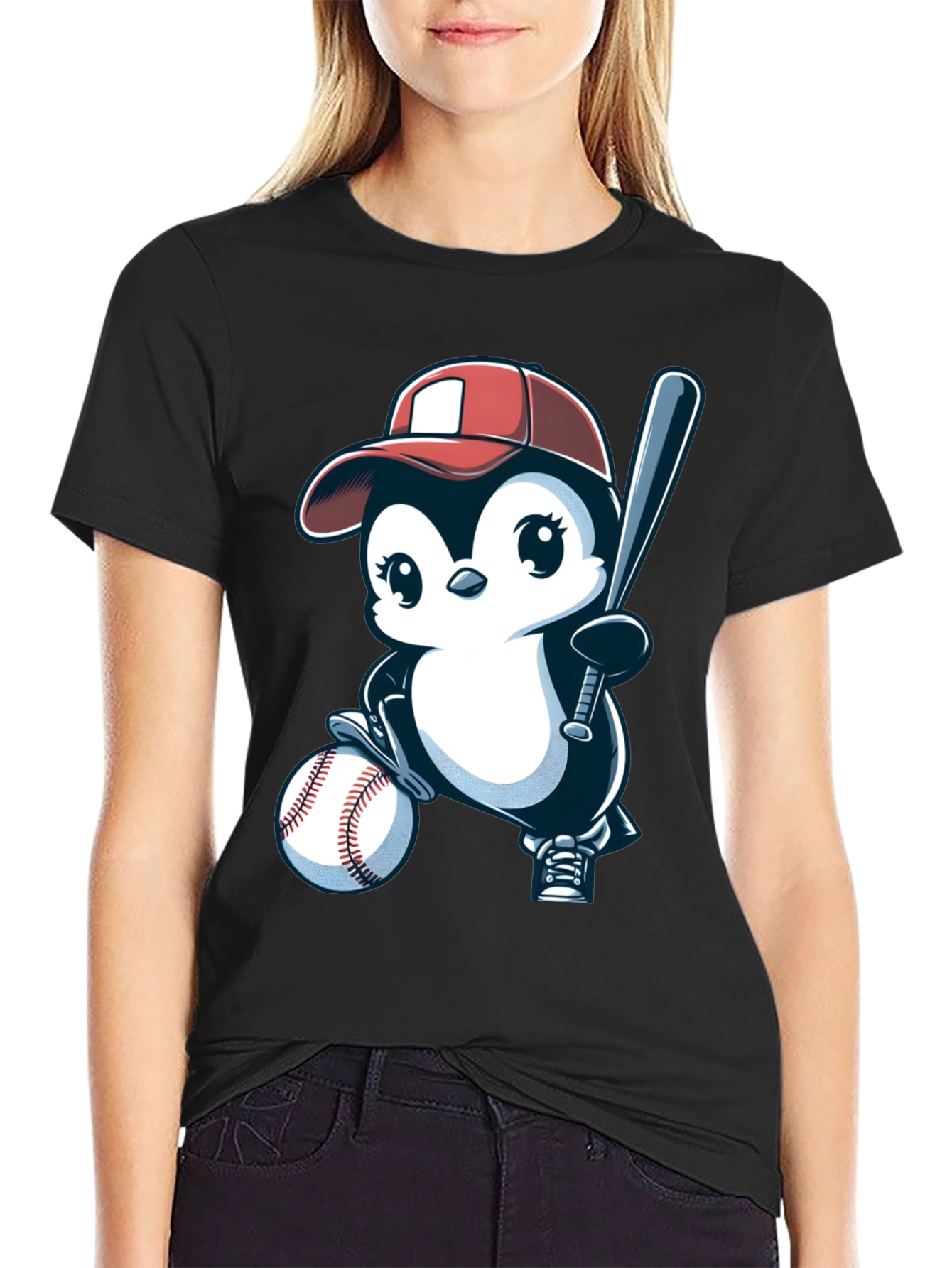 Baseball Penguin T-Shirt