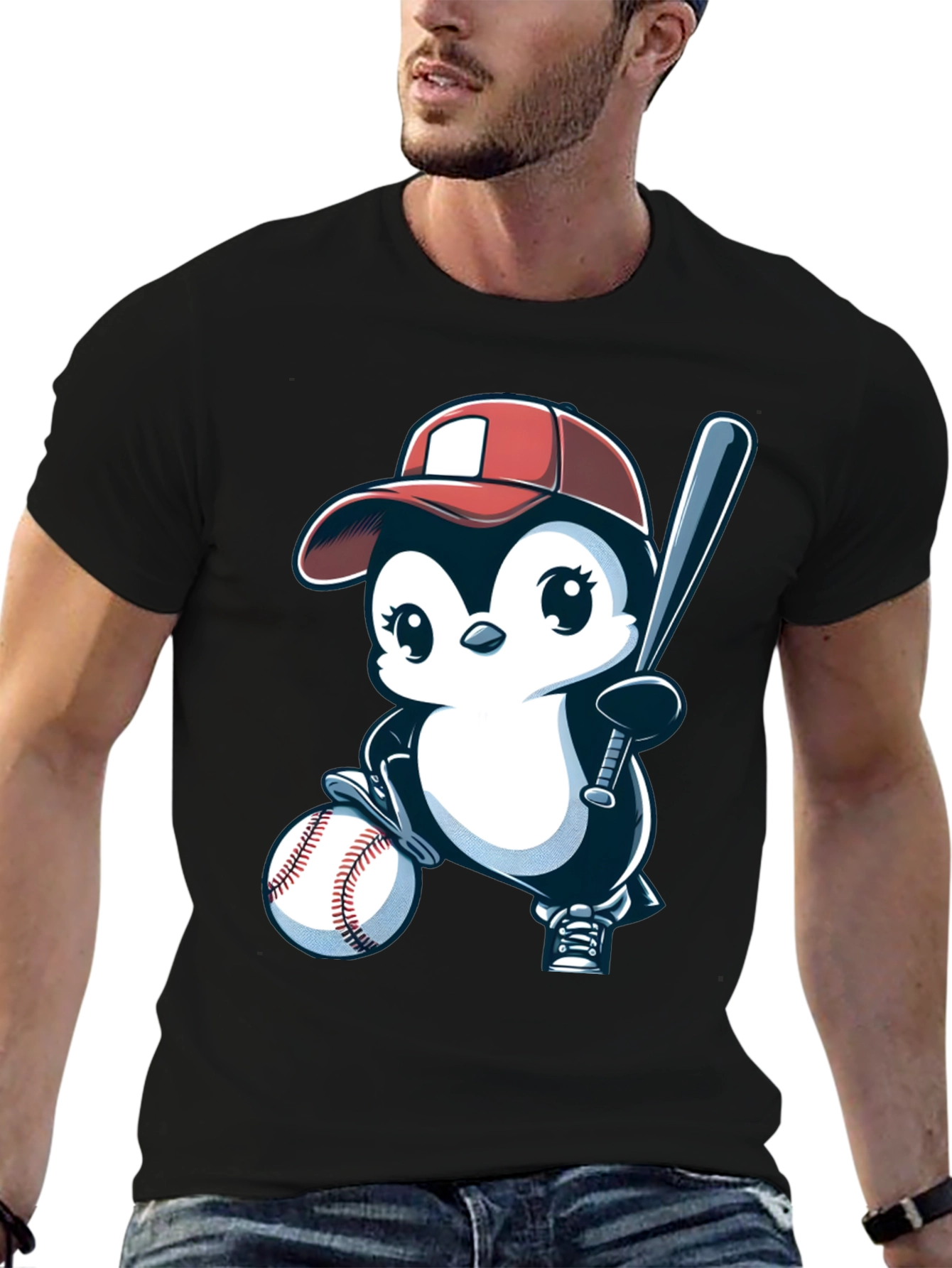 Baseball Penguin T-Shirt