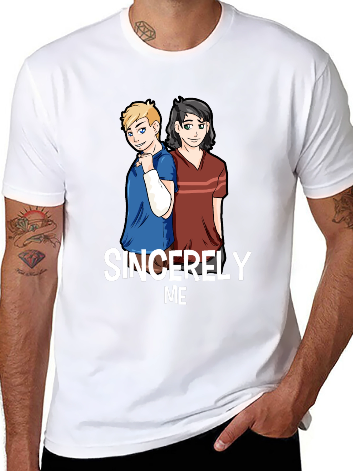 Sincerely Me Graphic T-Shirt - Black Cotton Blend