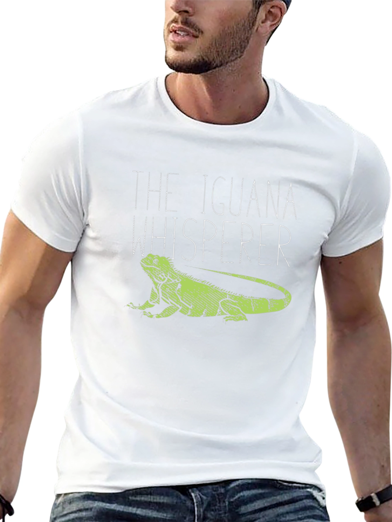 The Iguana Whisperer Graphic Tee - Black Unisex T-Shirt