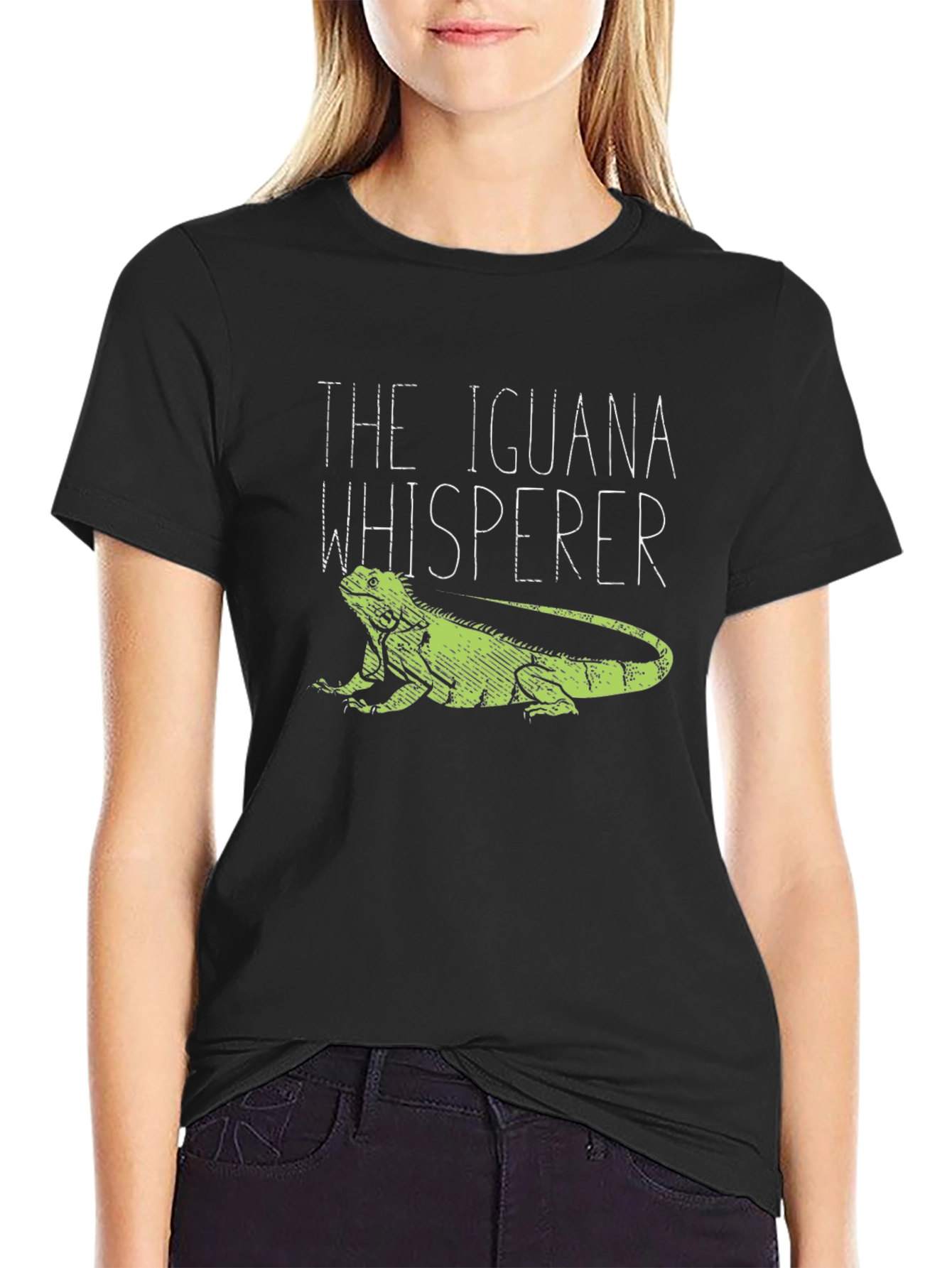 The Iguana Whisperer Graphic Tee - Black Unisex T-Shirt