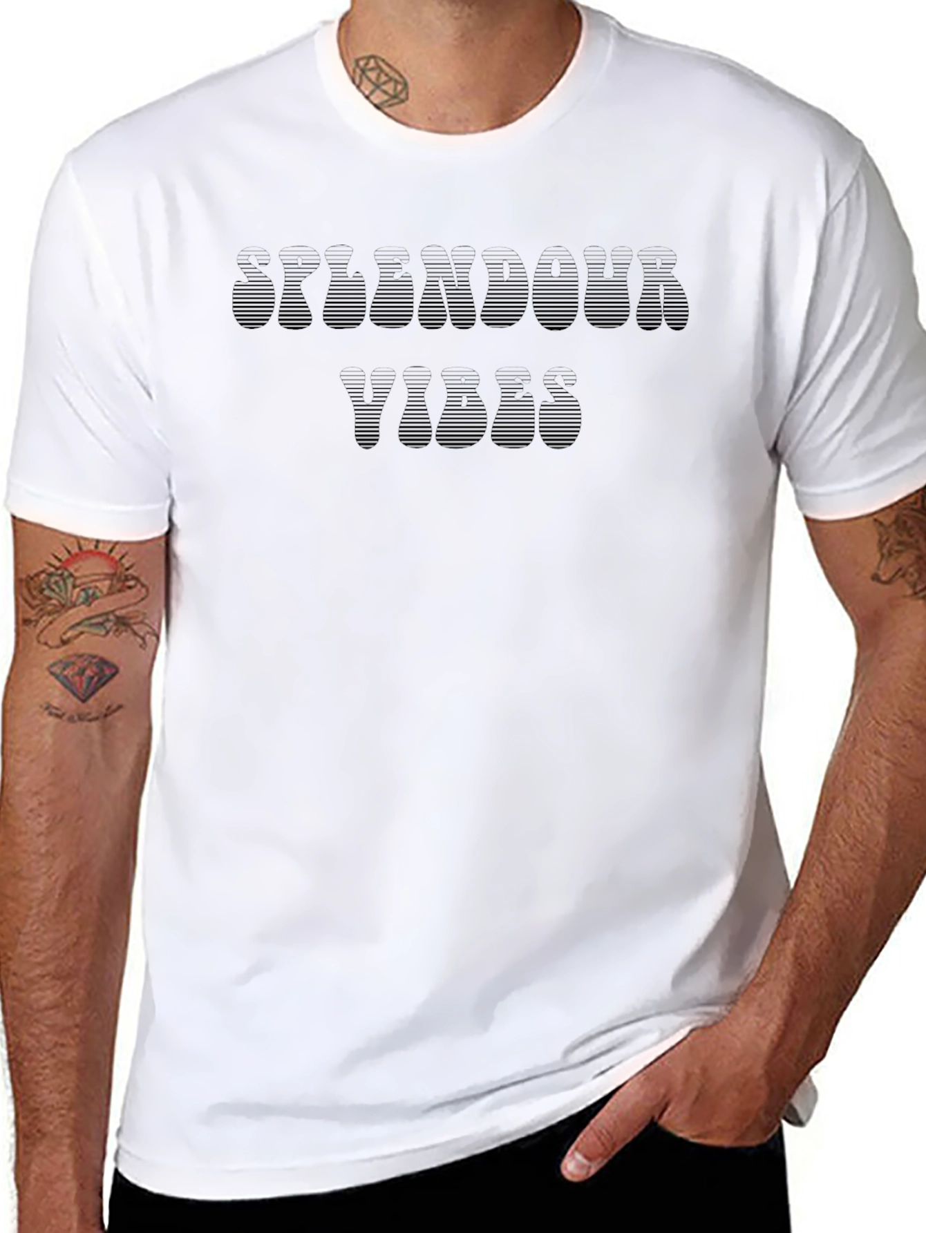 Splendour Vibes Black Graphic Tee