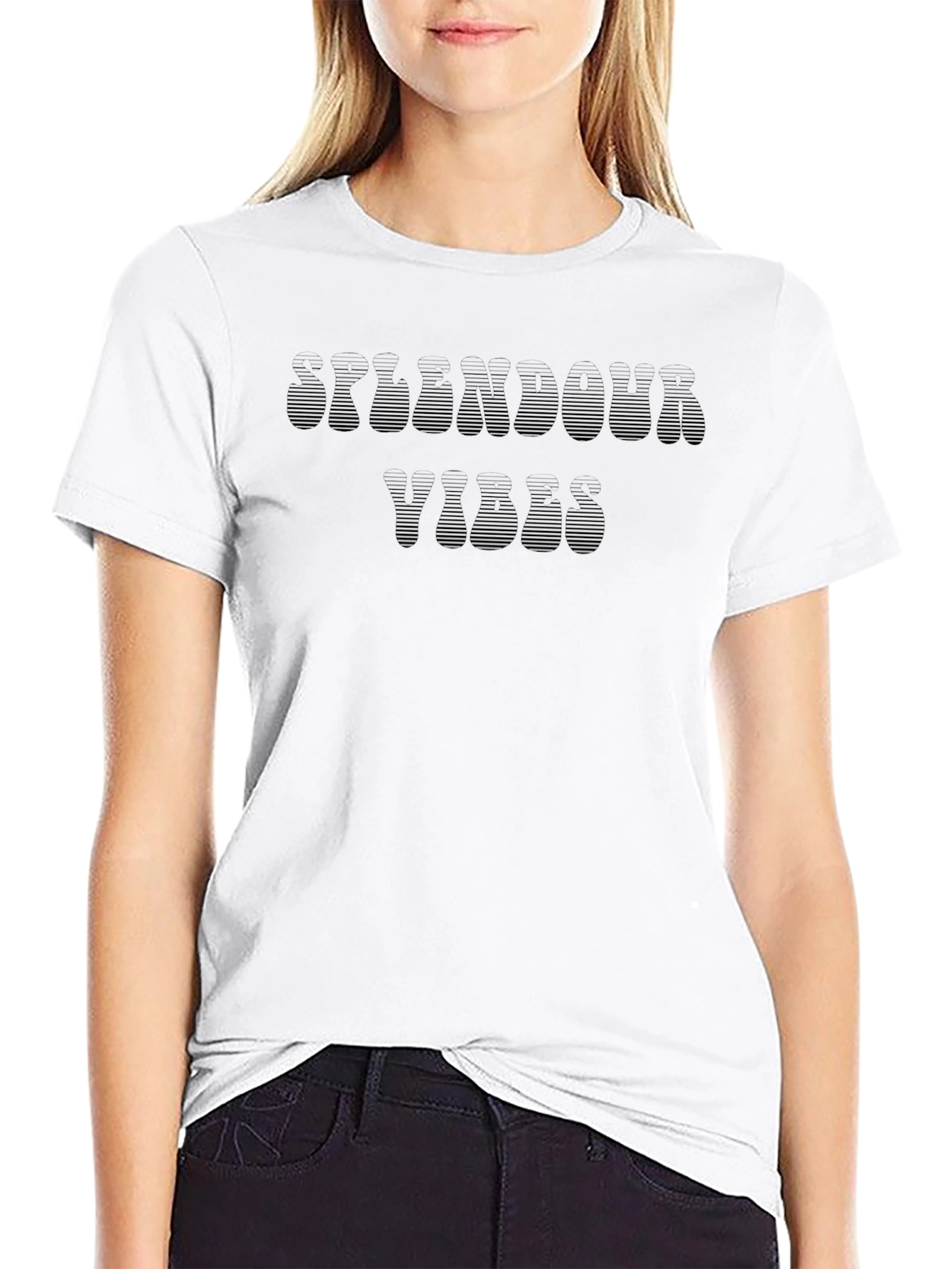 Splendour Vibes Black Graphic Tee