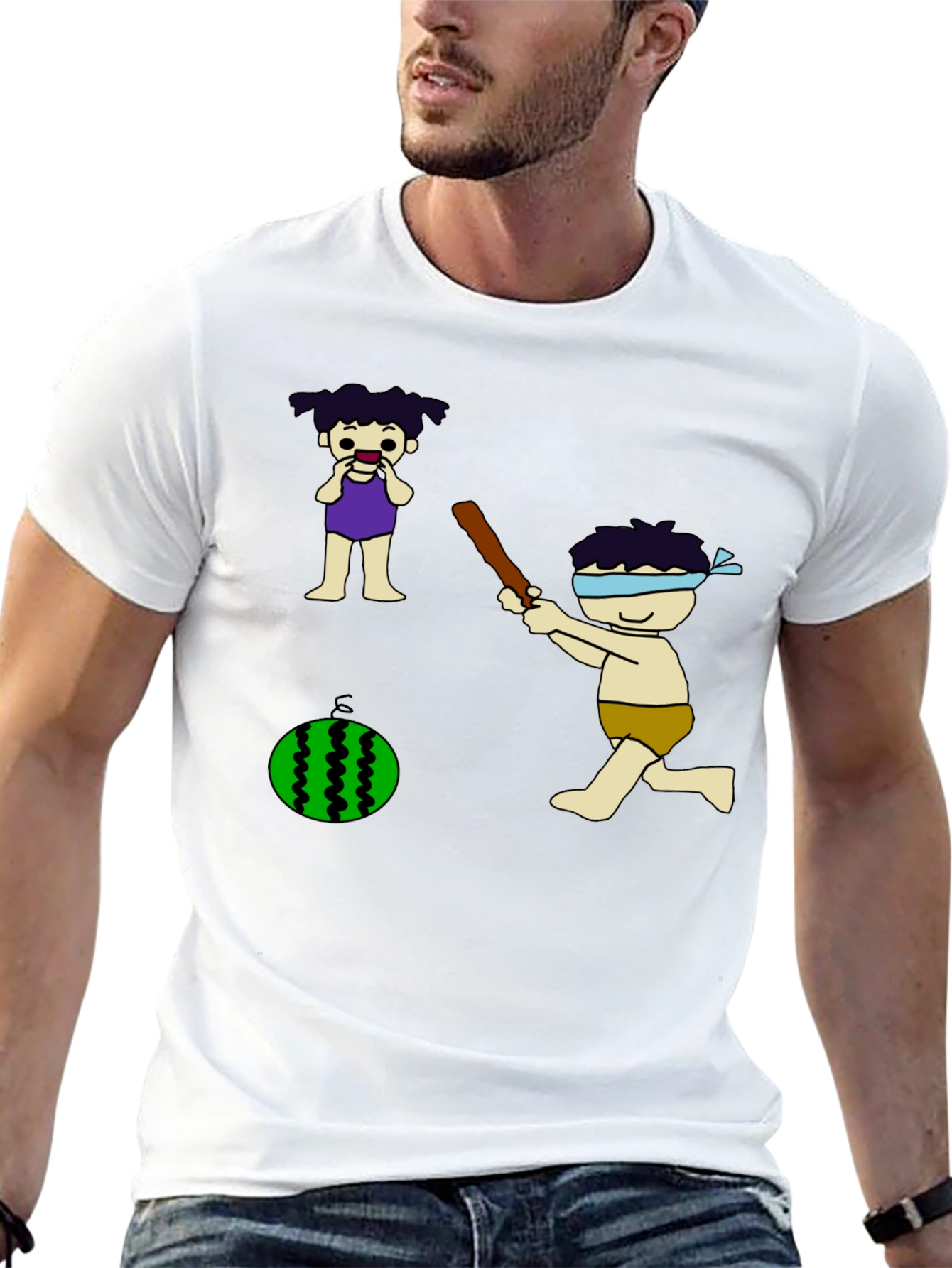 Whimsical Watermelon Smash Graphic Tee