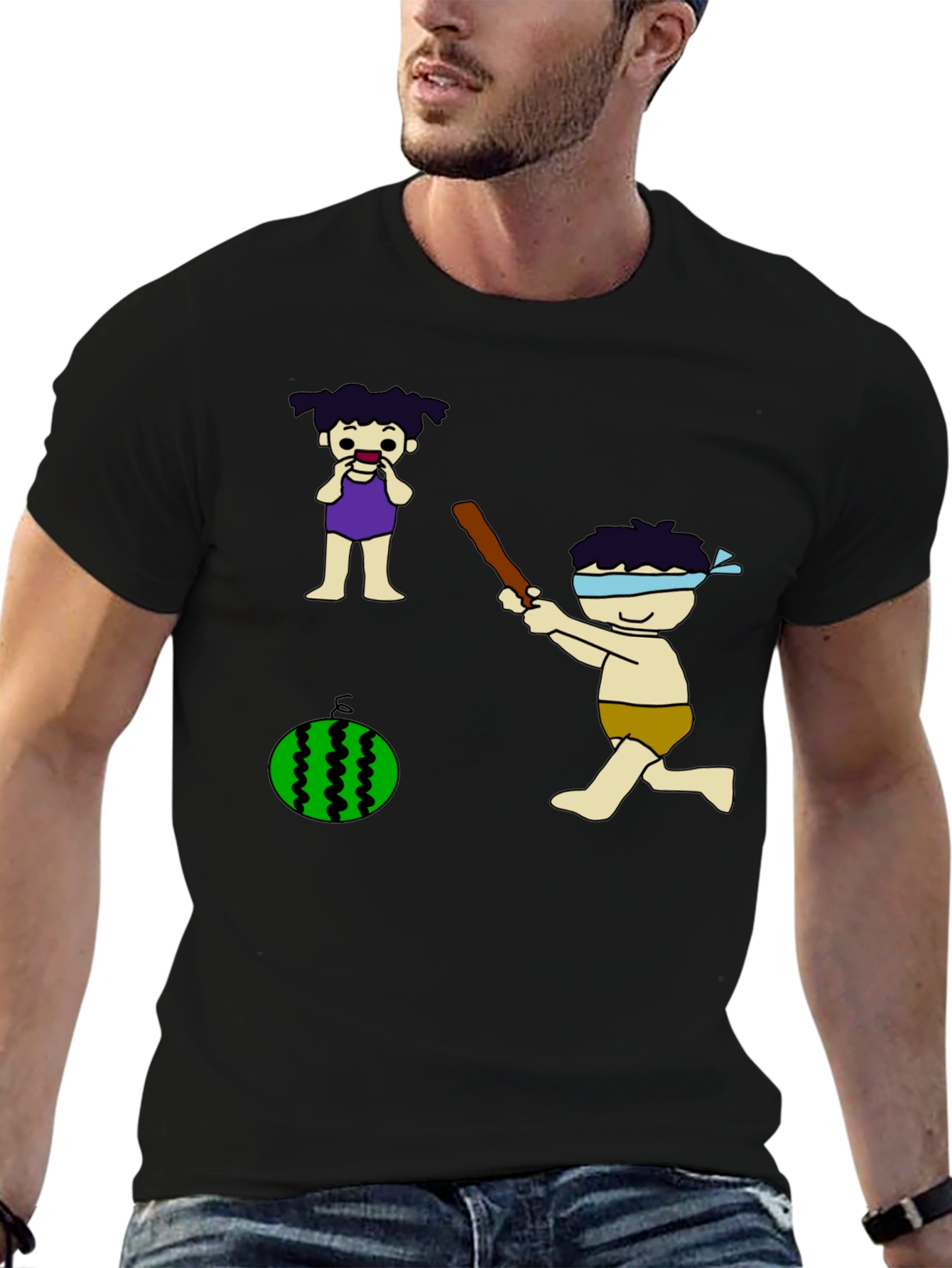 Whimsical Watermelon Smash Graphic Tee
