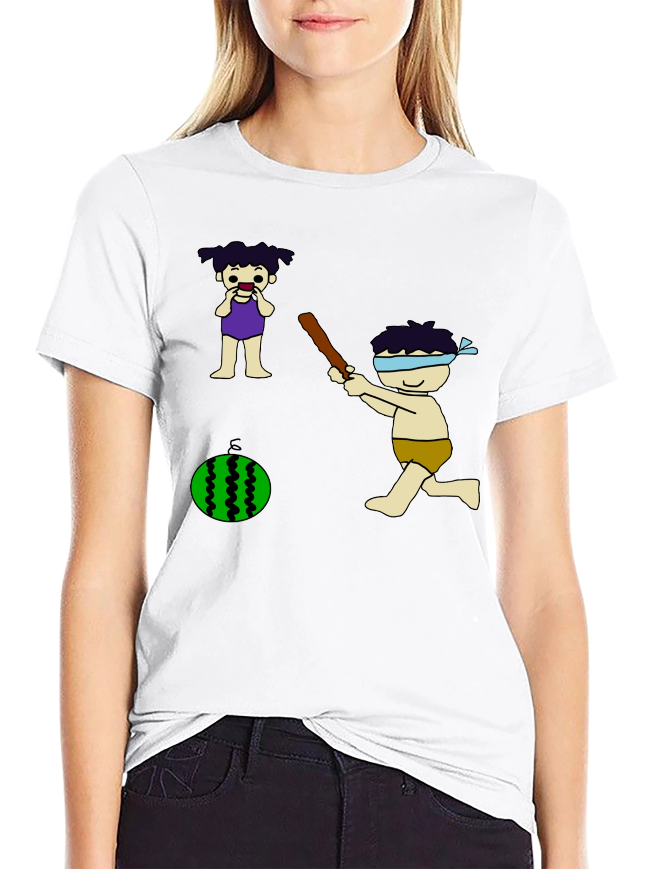 Whimsical Watermelon Smash Graphic Tee