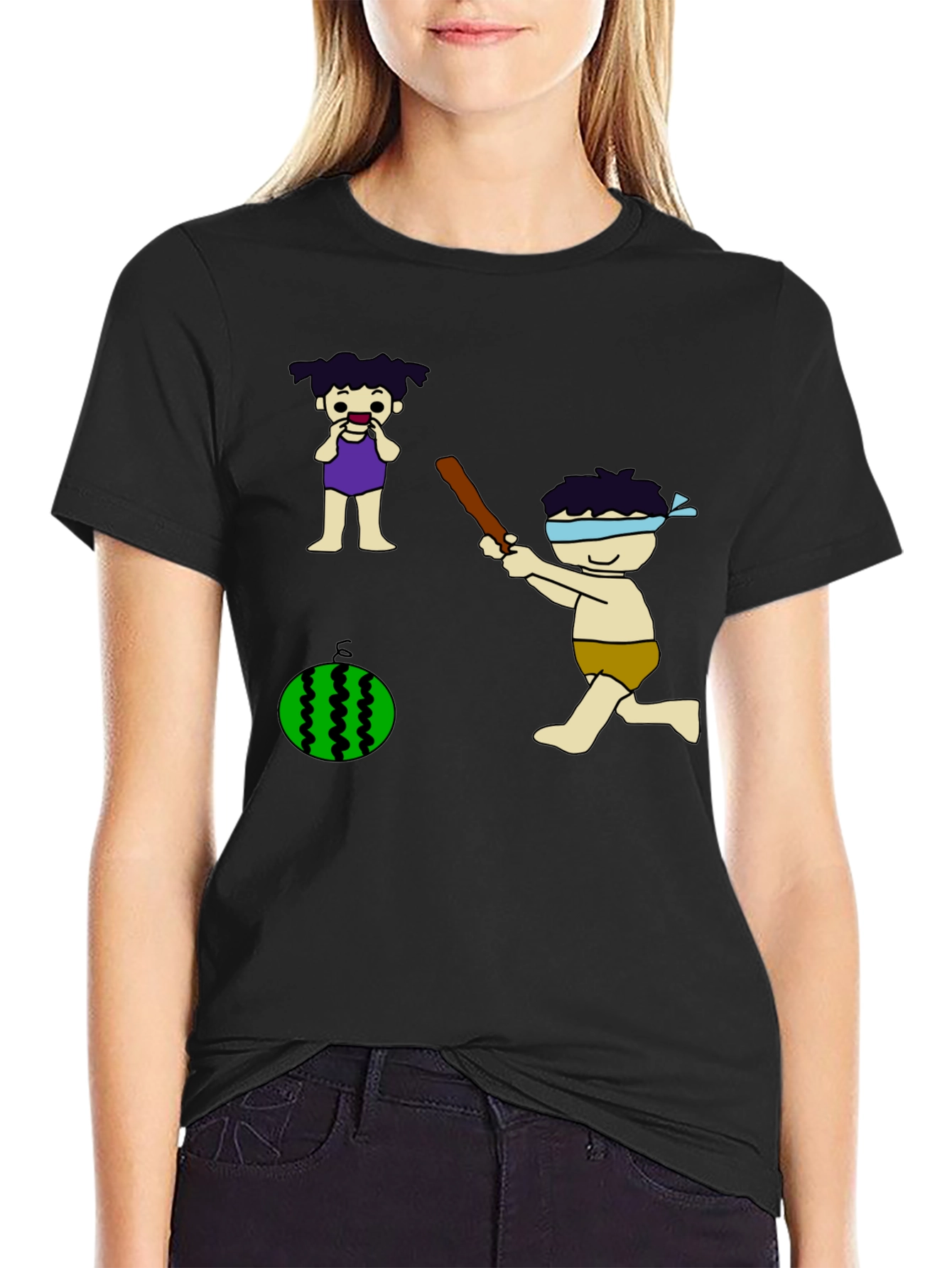Whimsical Watermelon Smash Graphic Tee