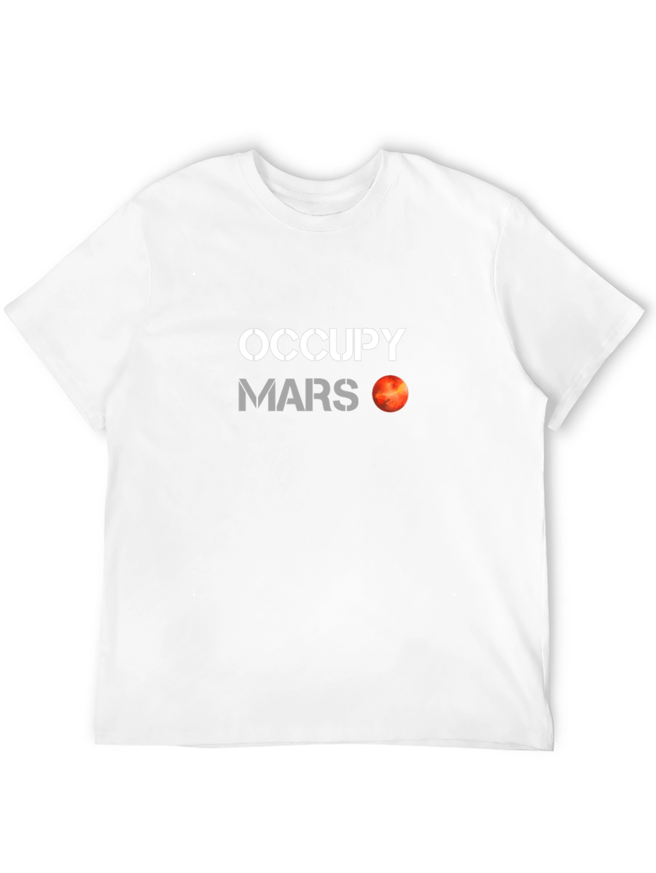 Occupy Mars Graphic T-Shirt - Space Exploration Tee