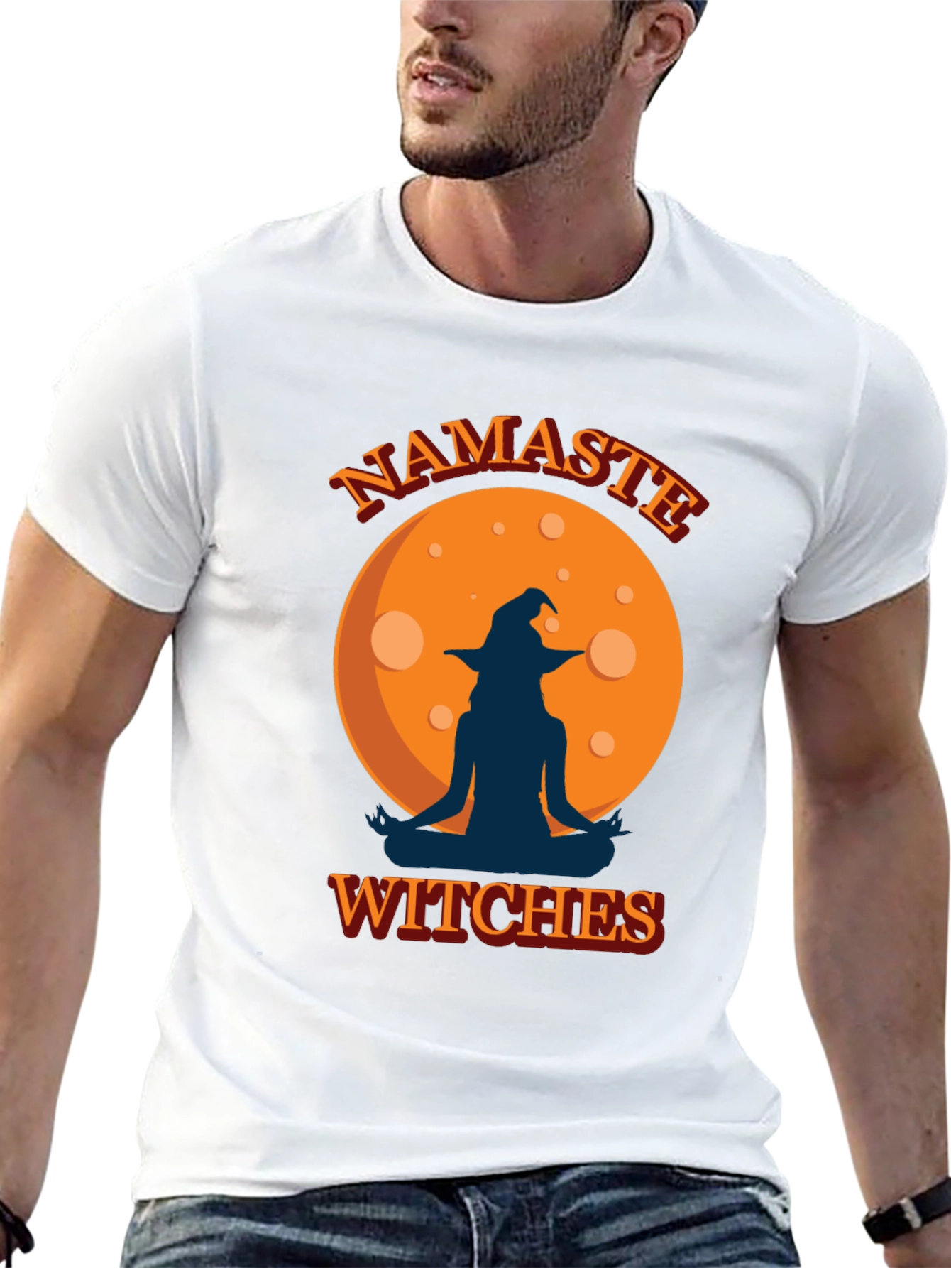 Namaste Witches Graphic Tee - Halloween Yoga Shirt