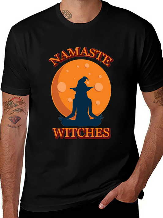 Namaste Witches Graphic Tee - Halloween Yoga Shirt