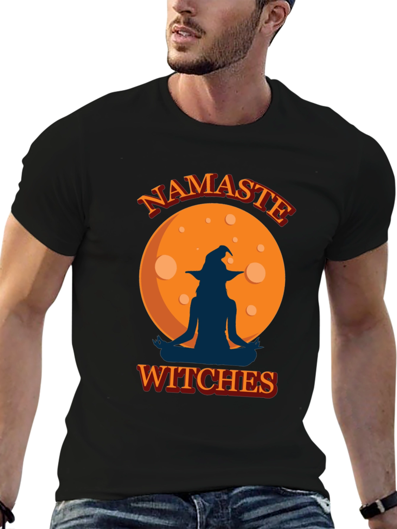 Namaste Witches Graphic Tee - Halloween Yoga Shirt
