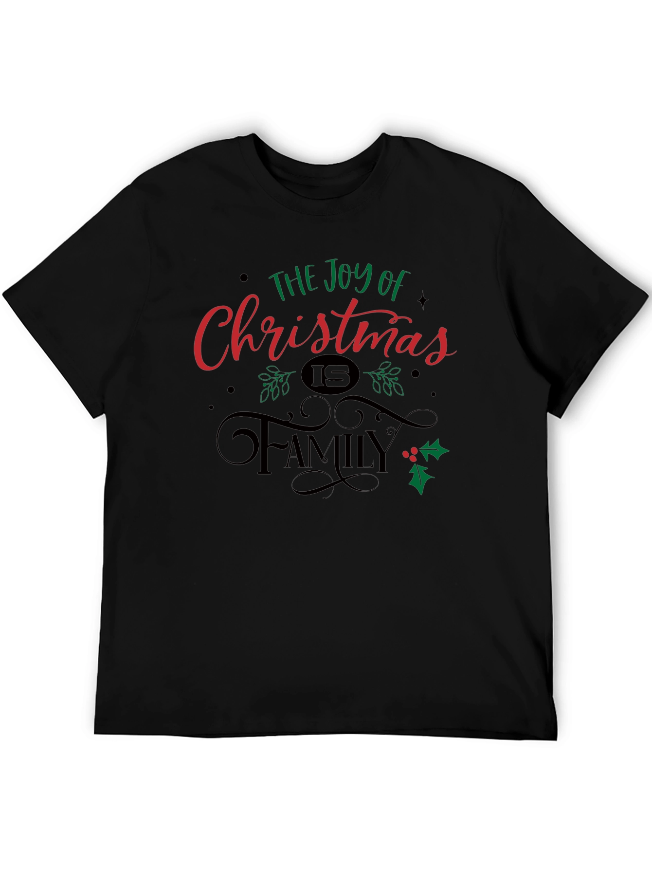 Joy of Christmas Family T-Shirt - Holiday Season Tee