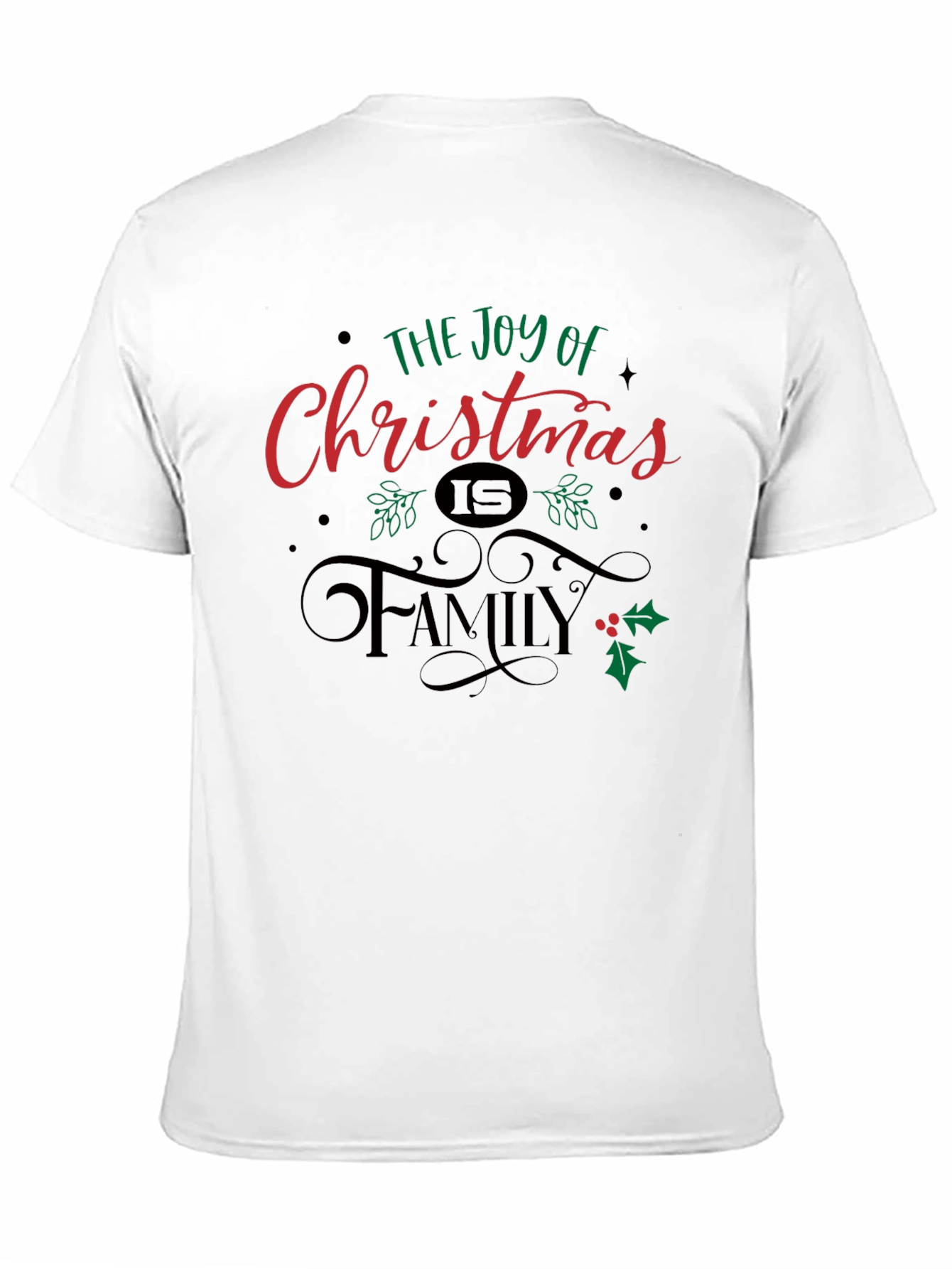 Joy of Christmas Family T-Shirt - Holiday Season Tee