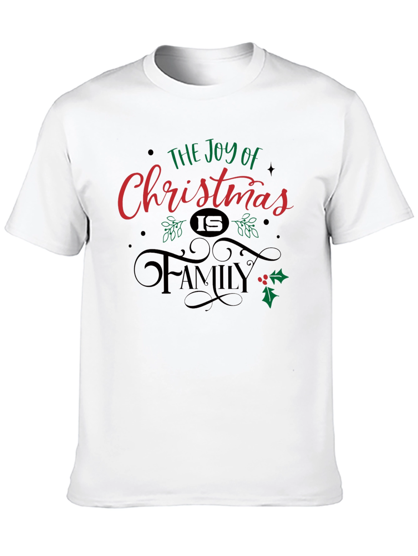 Joy of Christmas Family T-Shirt - Holiday Season Tee