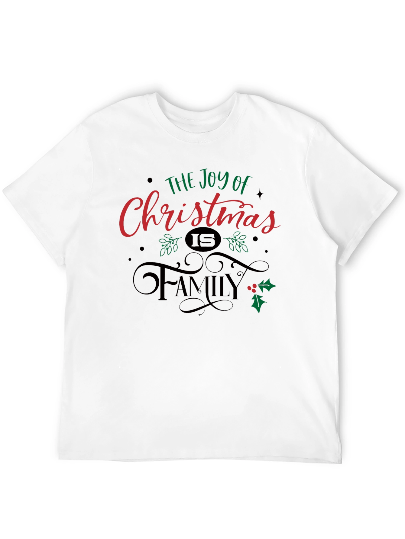 Joy of Christmas Family T-Shirt - Holiday Season Tee