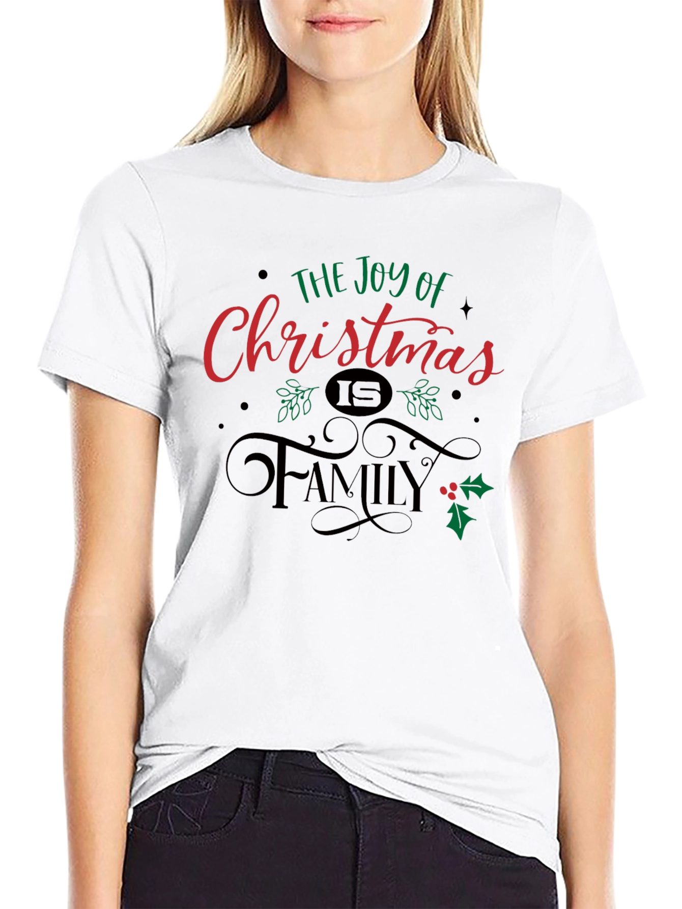 Joy of Christmas Family T-Shirt - Holiday Season Tee