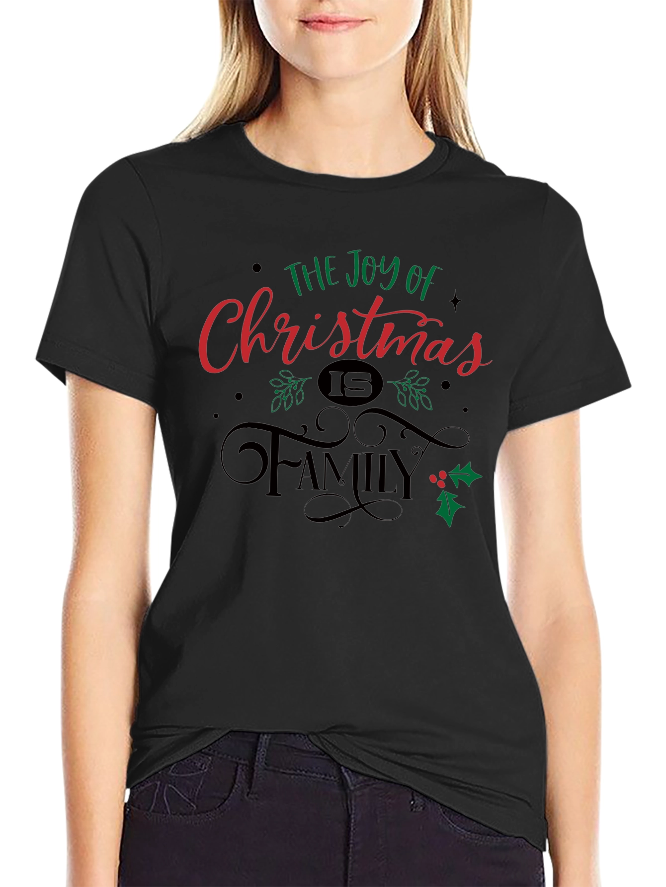 Joy of Christmas Family T-Shirt - Holiday Season Tee