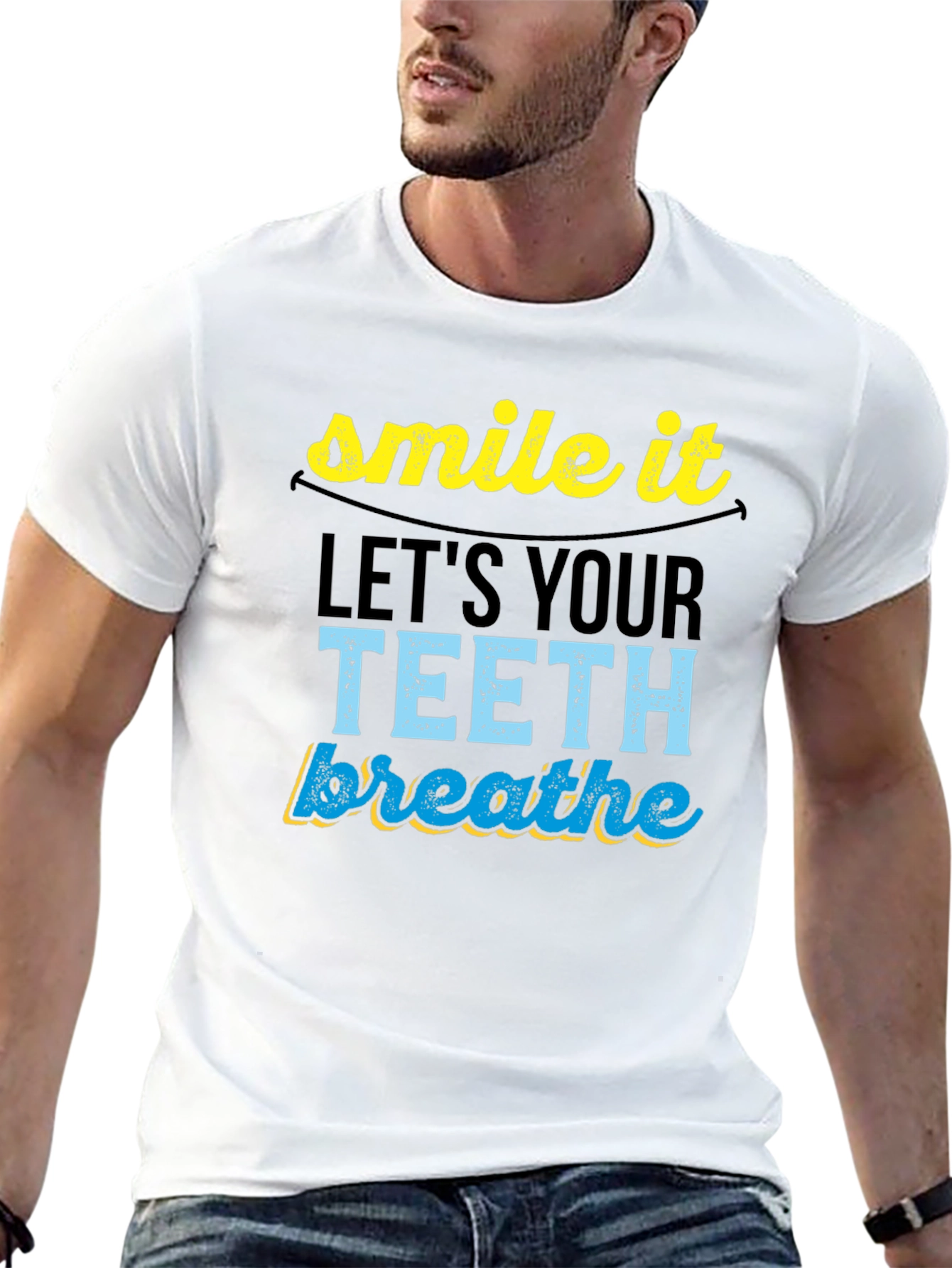 Smile It Lets Your Teeth Breathe Graphic Tee