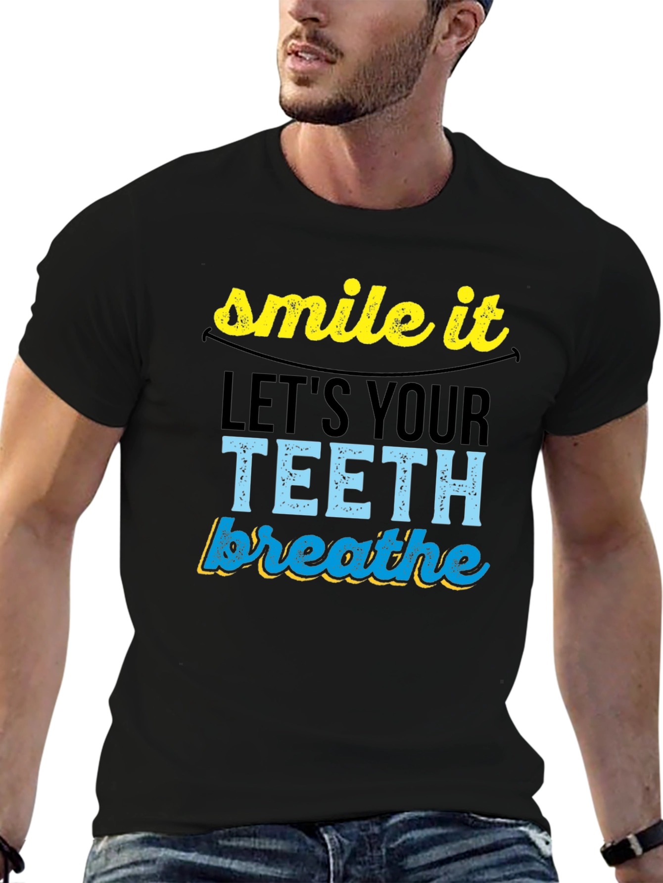 Smile It Lets Your Teeth Breathe Graphic Tee
