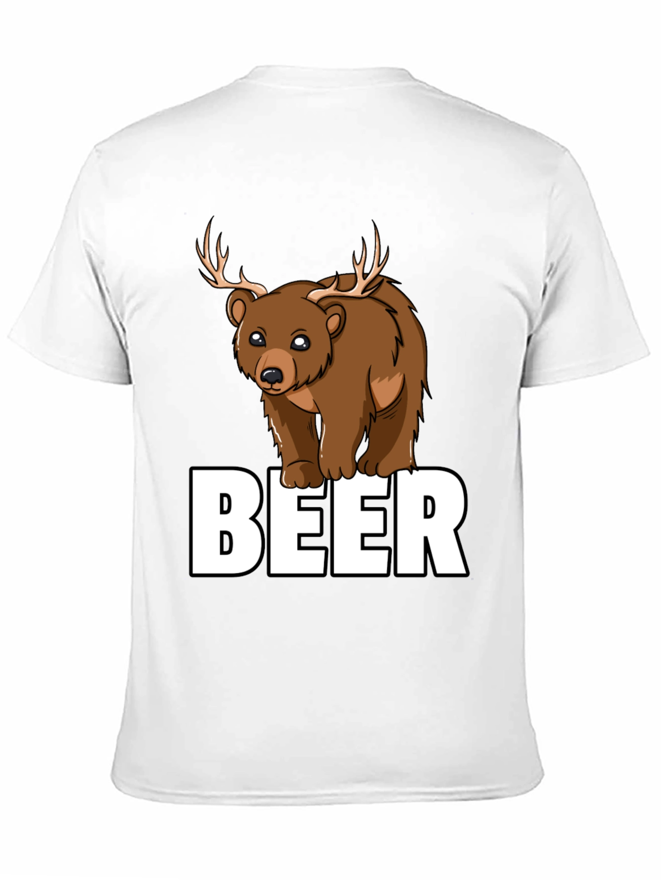 Bear Deer Beer Graphic T-Shirt
