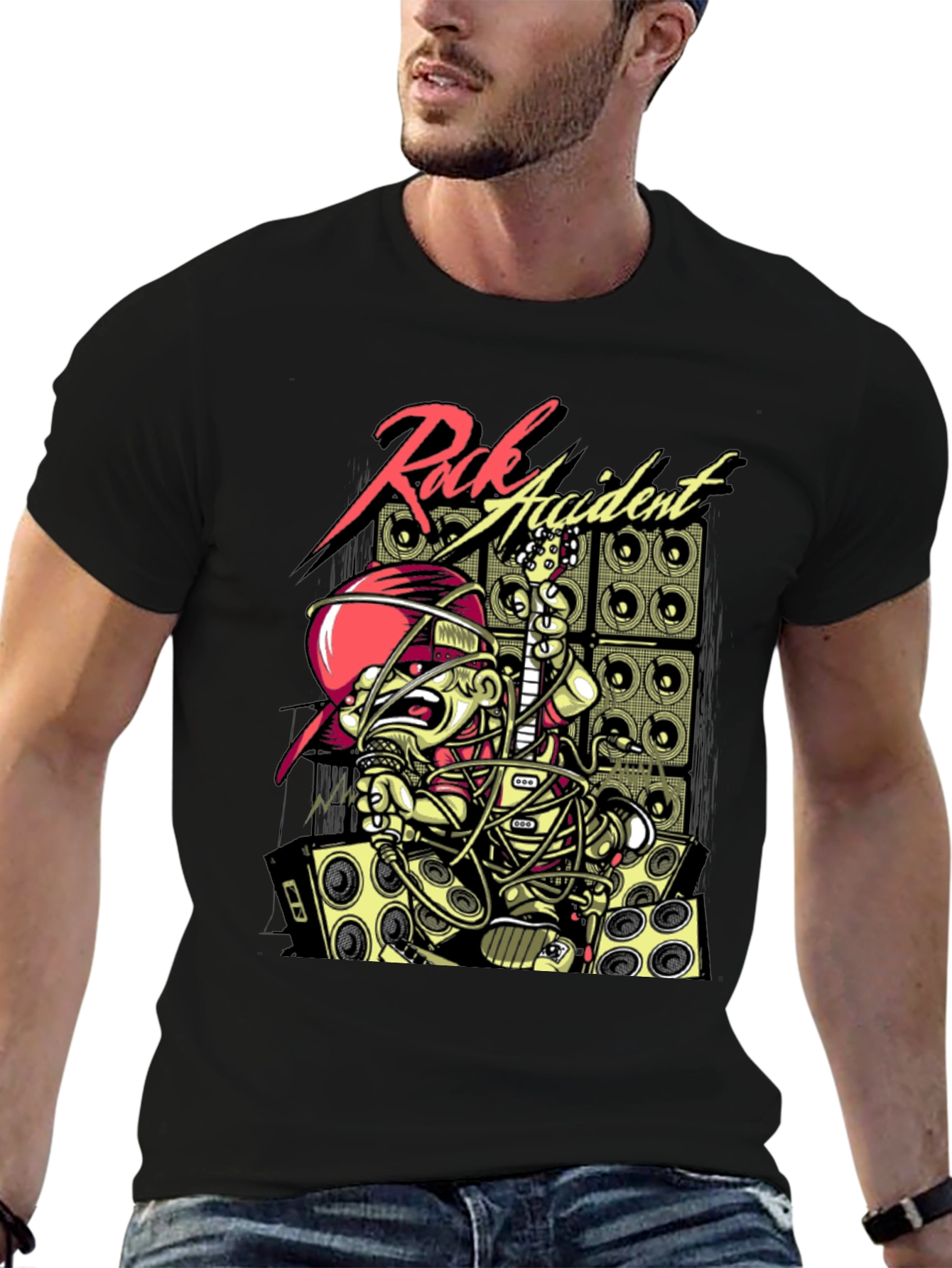 Rock Accident Graphic T-Shirt