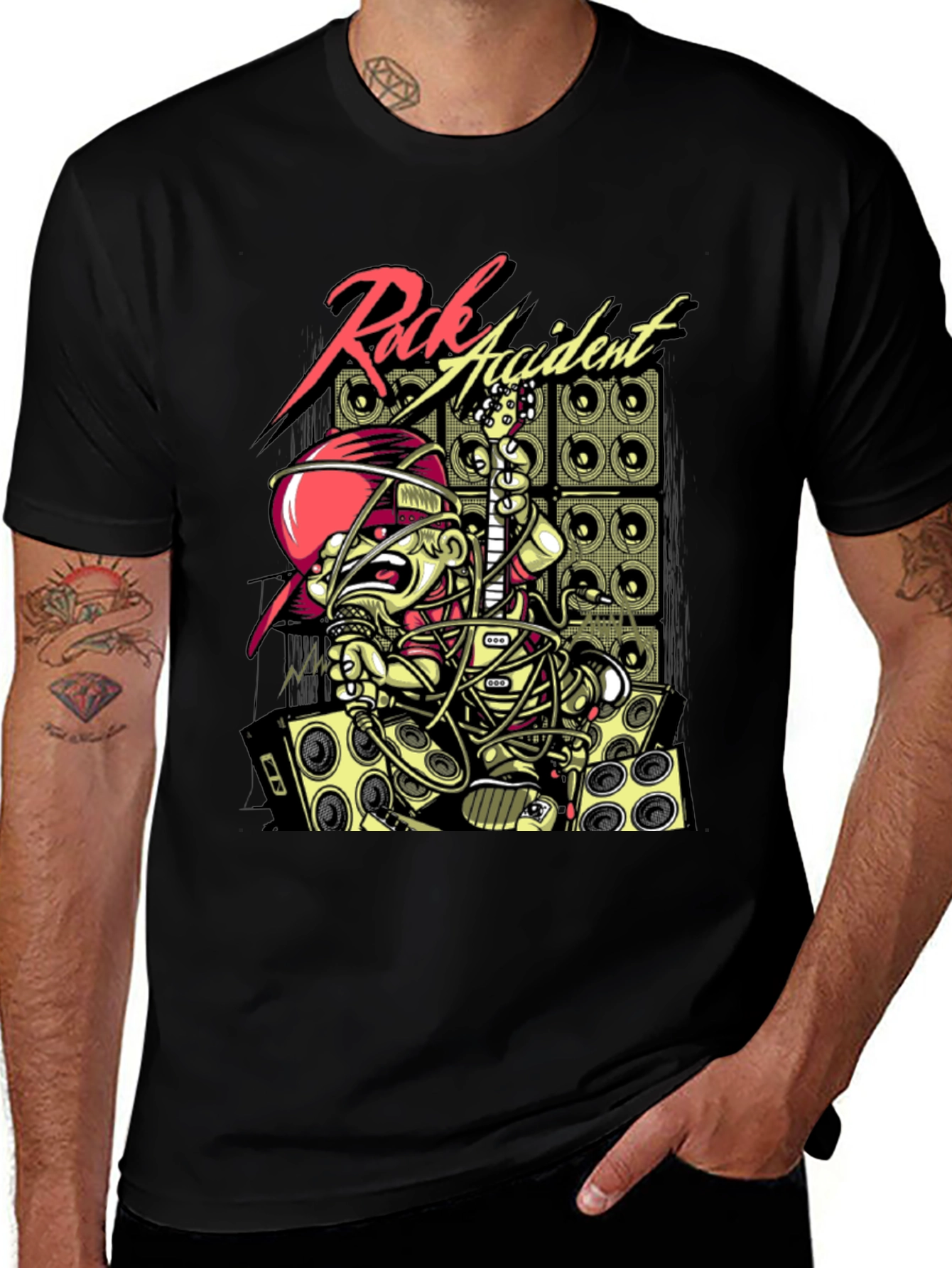 Rock Accident Graphic T-Shirt