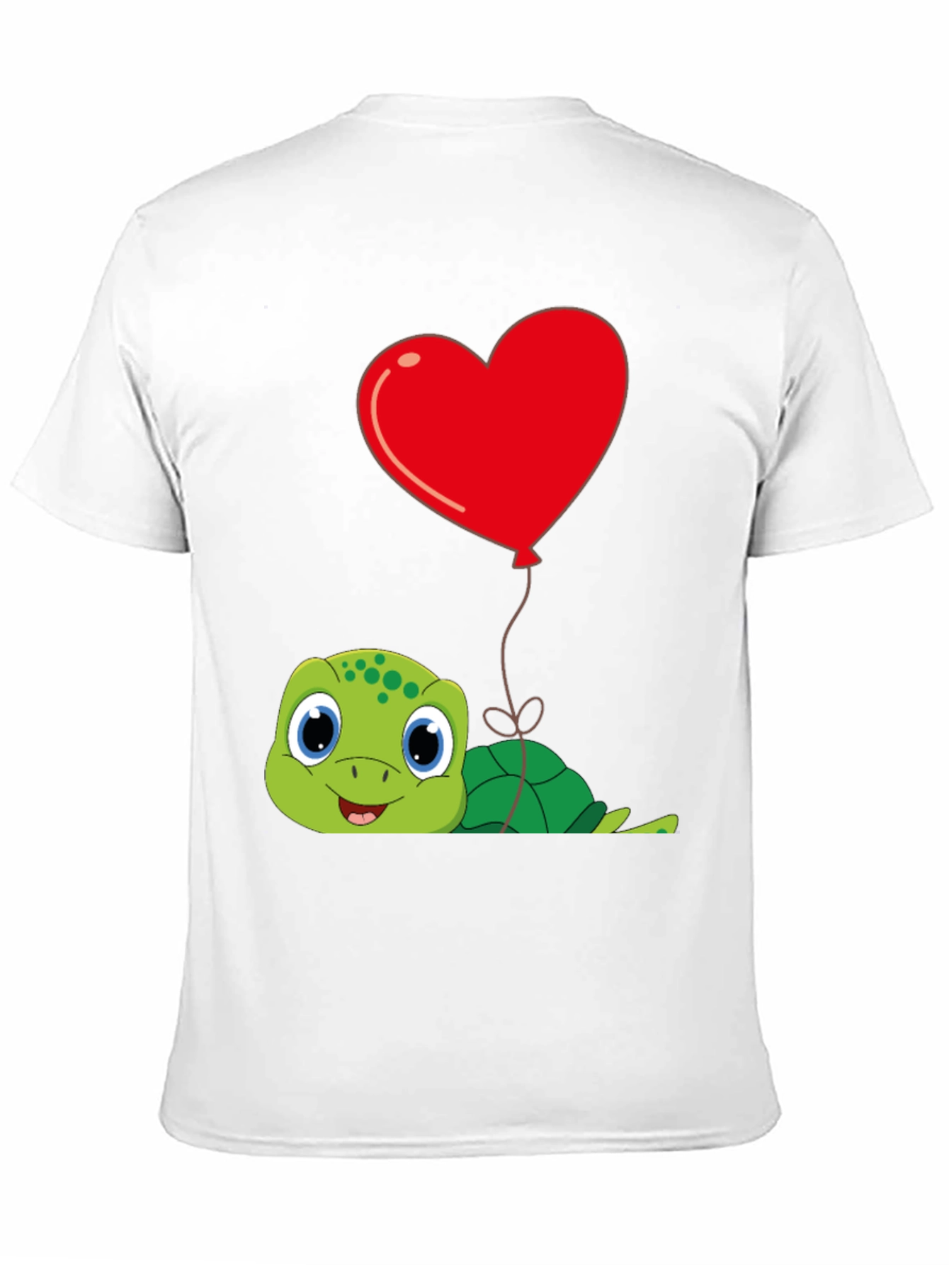 Cute Turtle Heart Balloon Graphic Tee