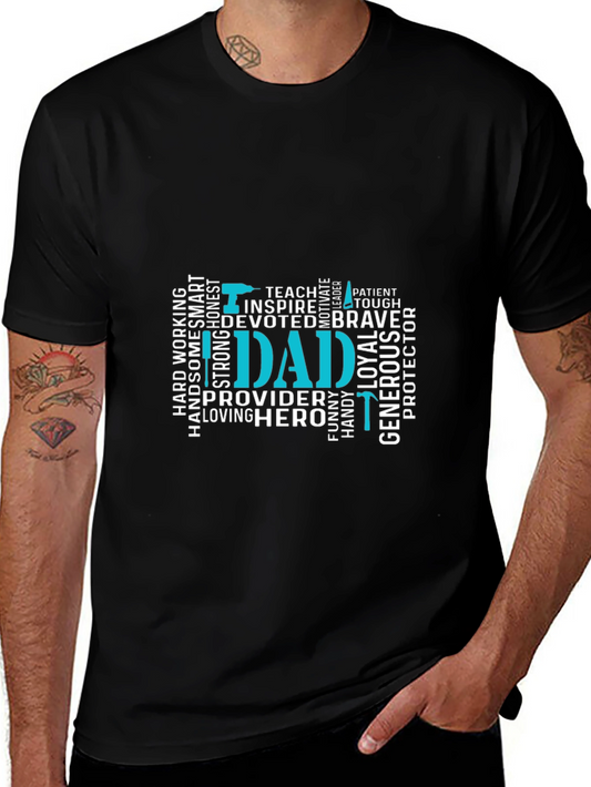 Dad Word Art Graphic T-Shirt