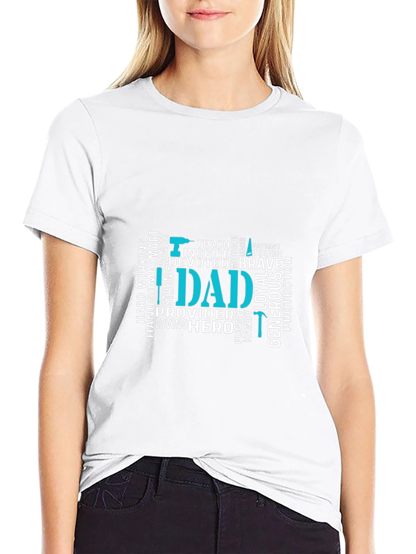 Dad Word Art Graphic T-Shirt