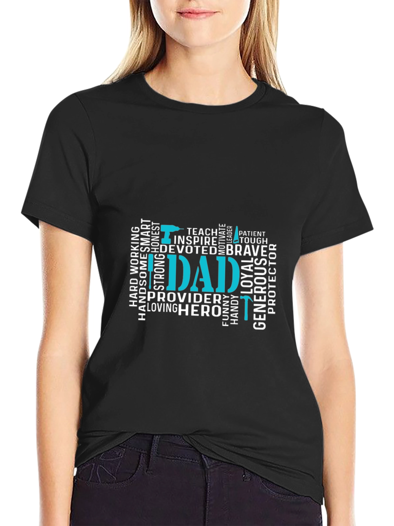 Dad Word Art Graphic T-Shirt