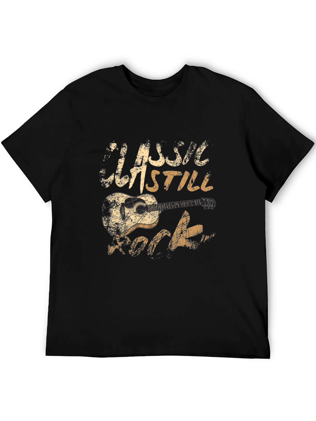 Classic Still Rock Guitar Graphic T-Shirt