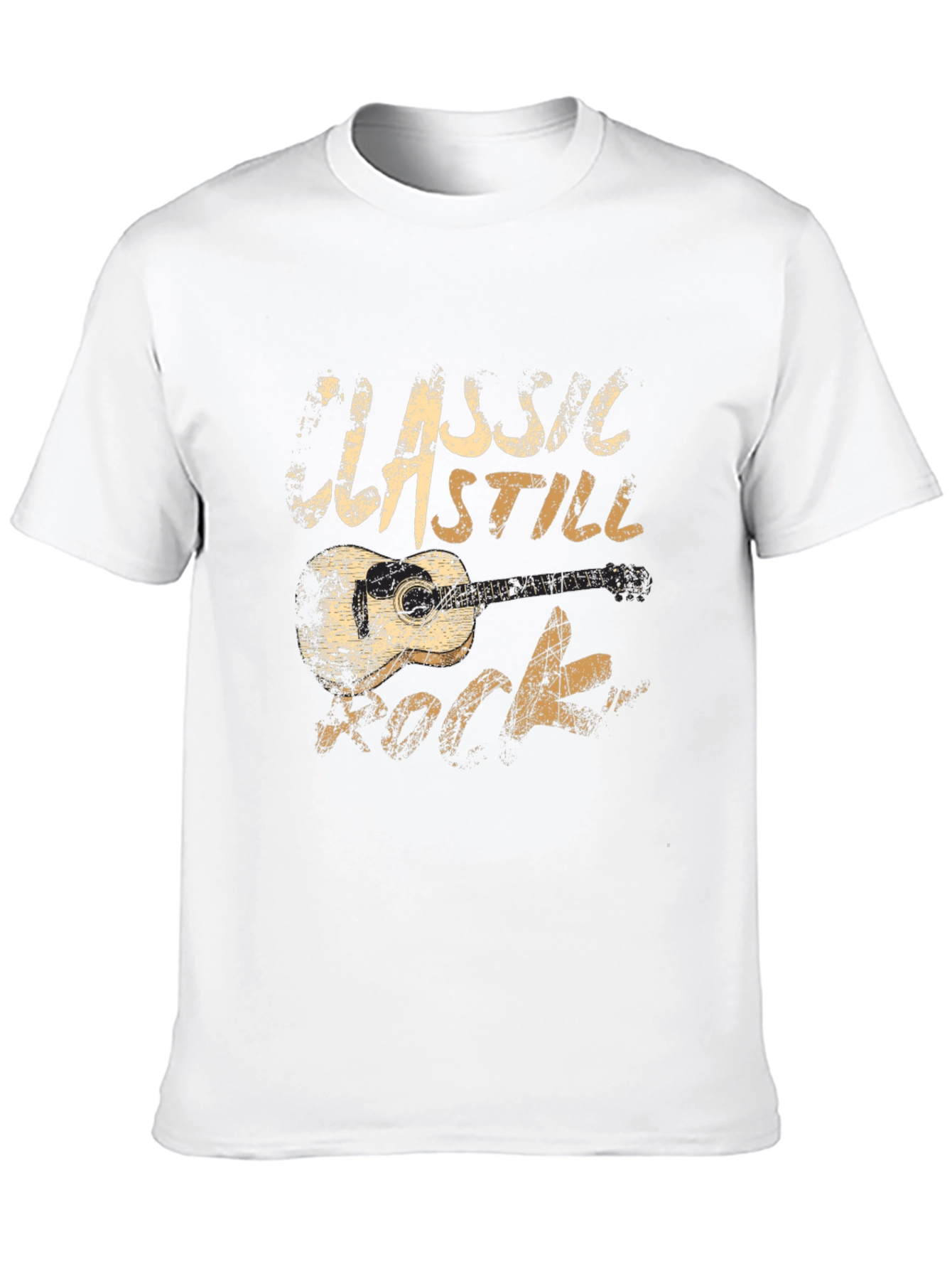 Classic Still Rock Guitar Graphic T-Shirt