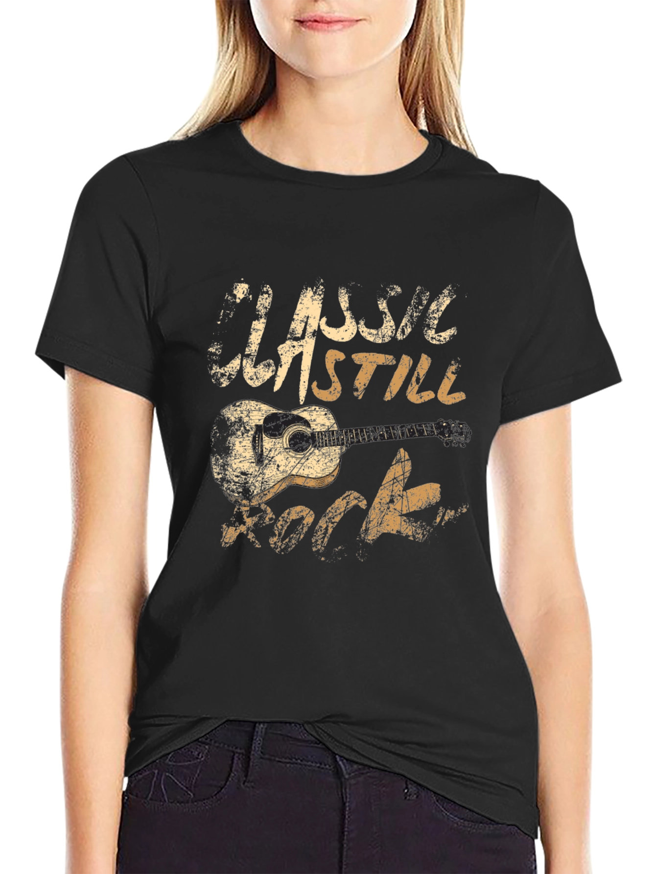 Classic Still Rock Guitar Graphic T-Shirt