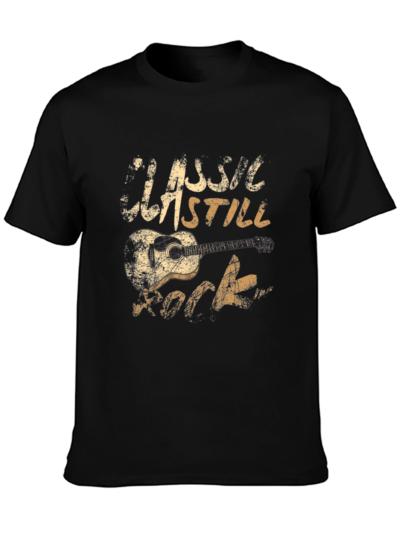 Classic Still Rock Guitar Graphic T-Shirt