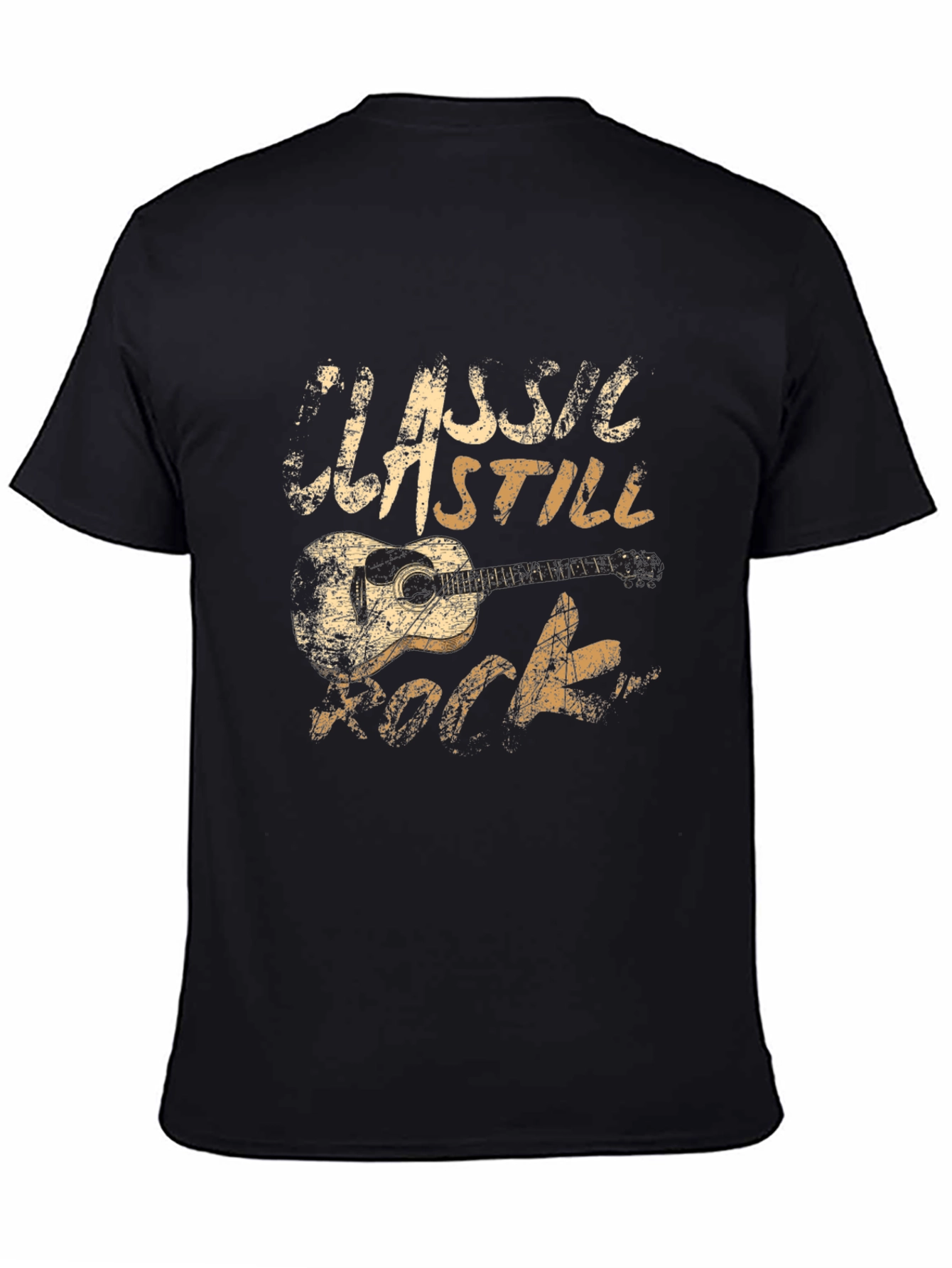 Classic Still Rock Guitar Graphic T-Shirt