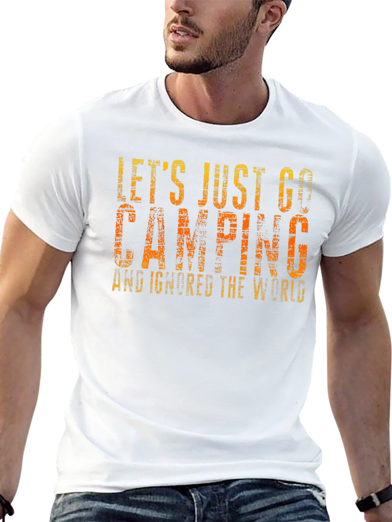 Lets Just Go Camping Graphic Tee