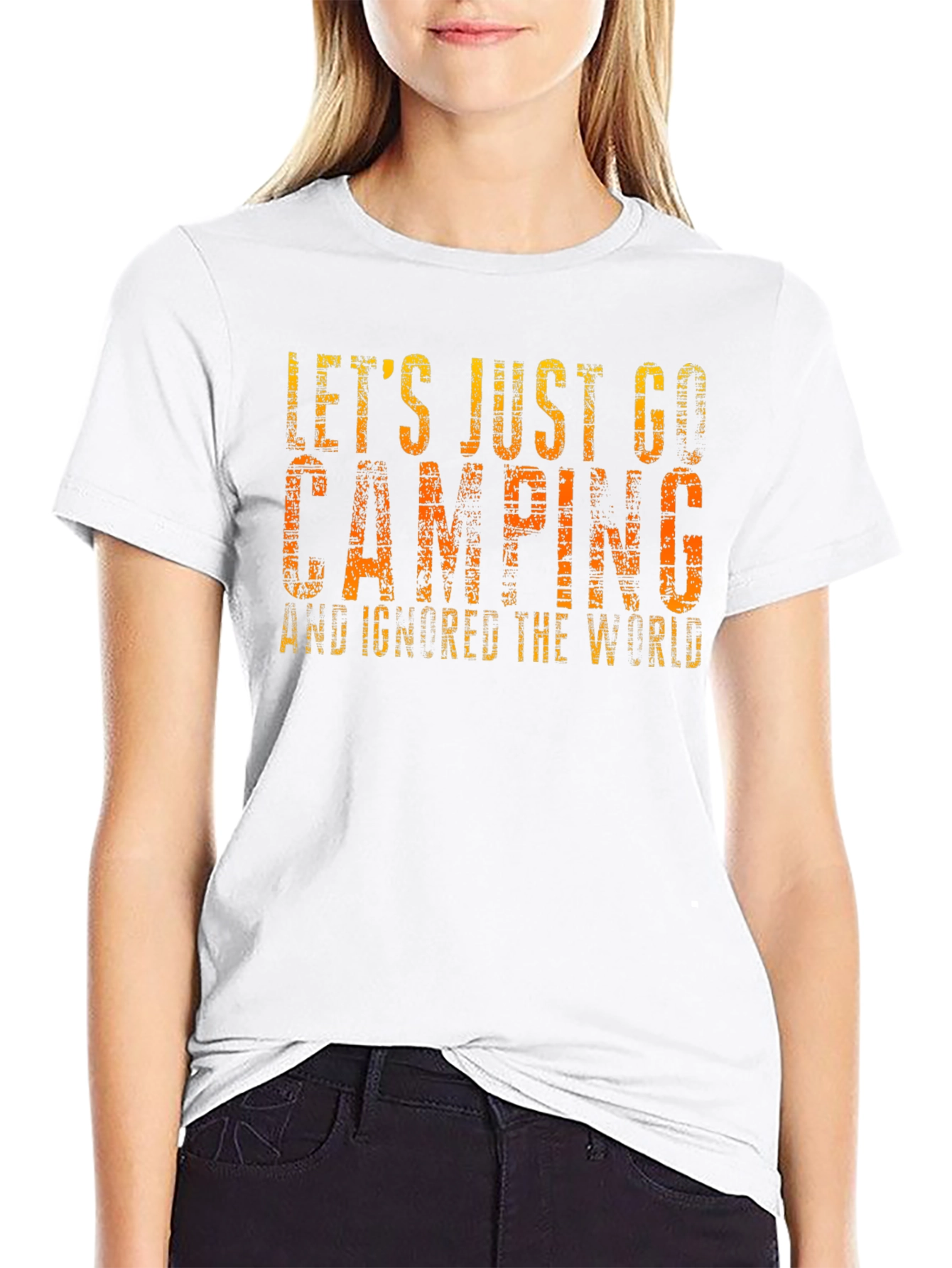Lets Just Go Camping Graphic Tee