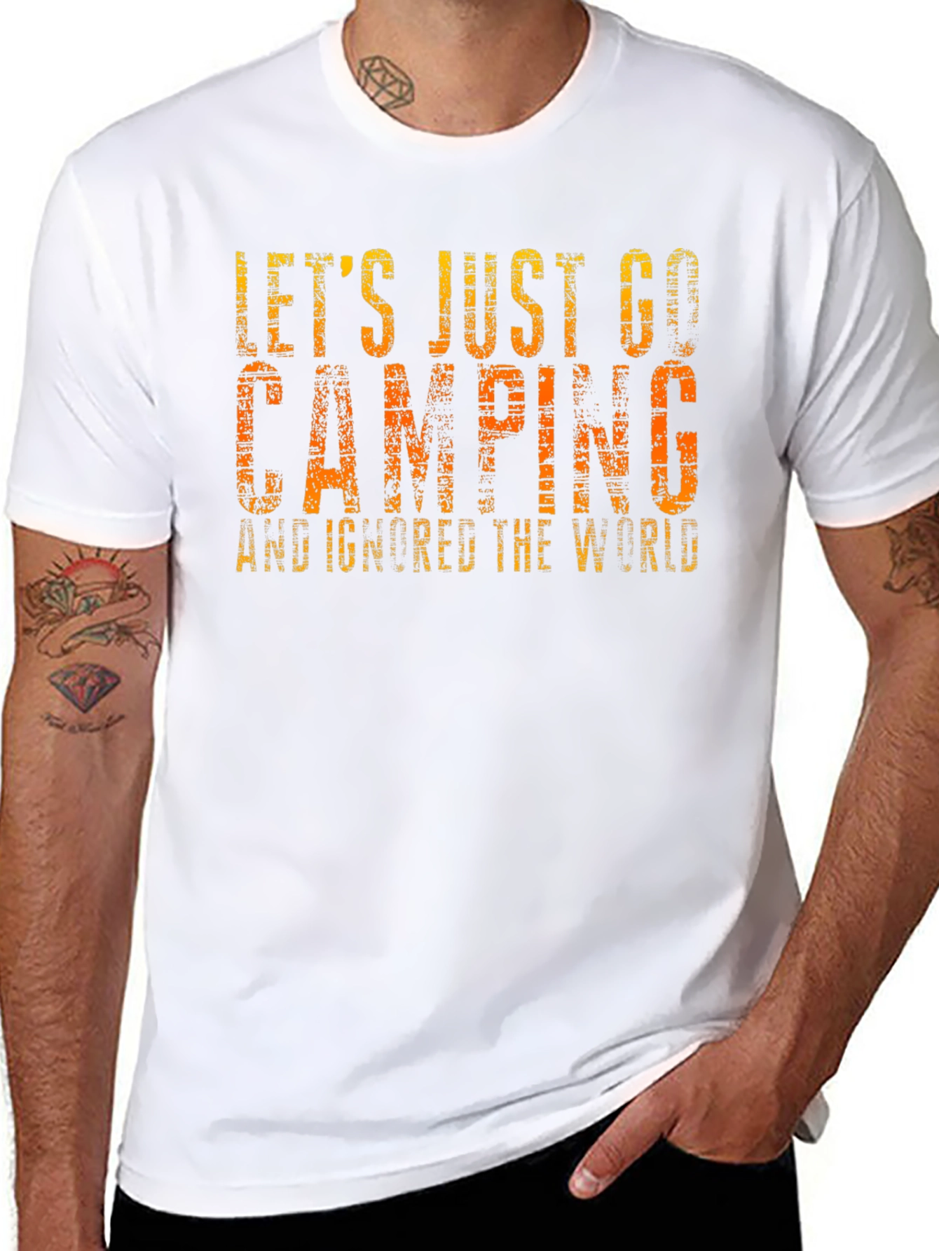 Lets Just Go Camping Graphic Tee