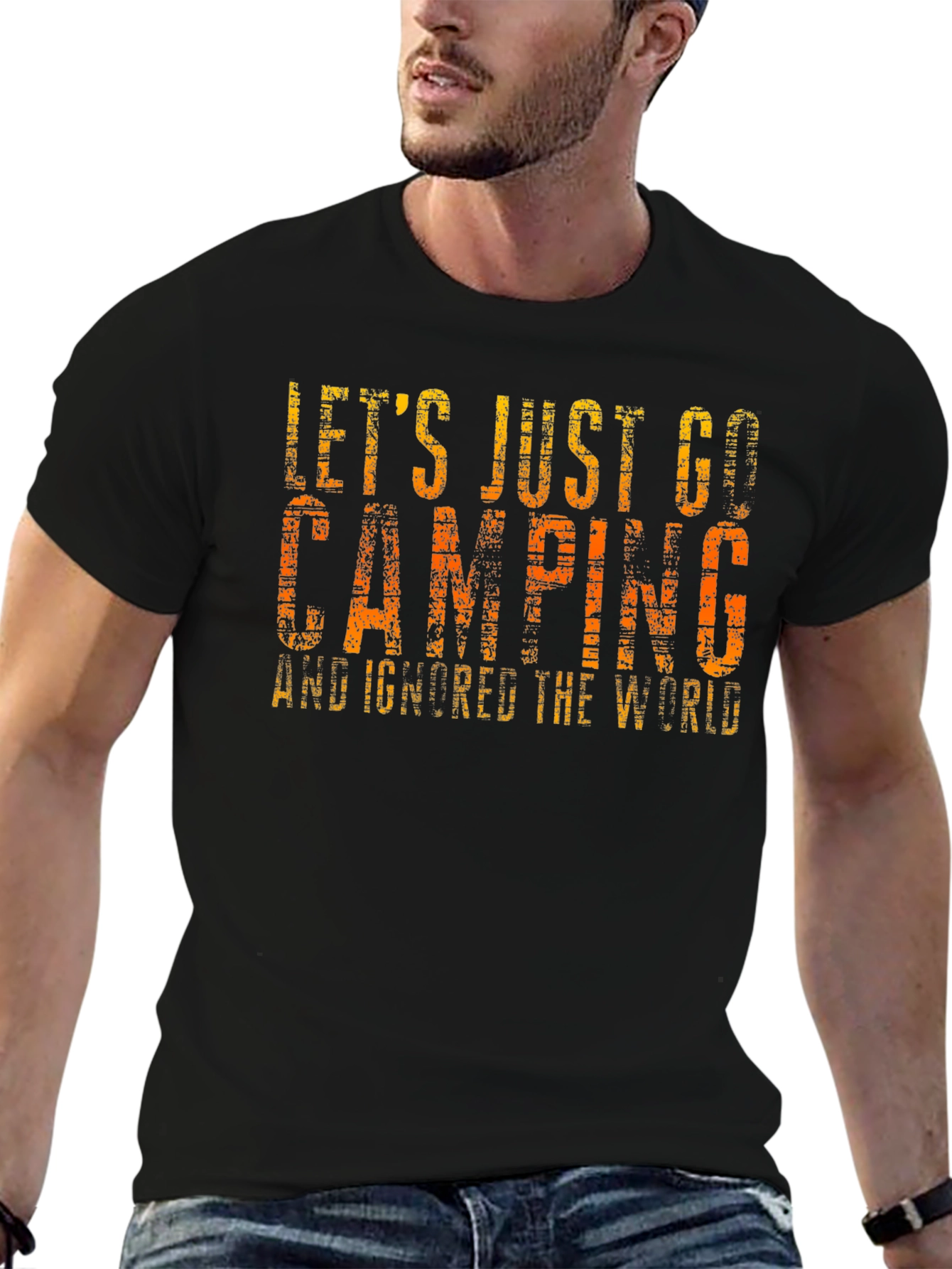 Lets Just Go Camping Graphic Tee