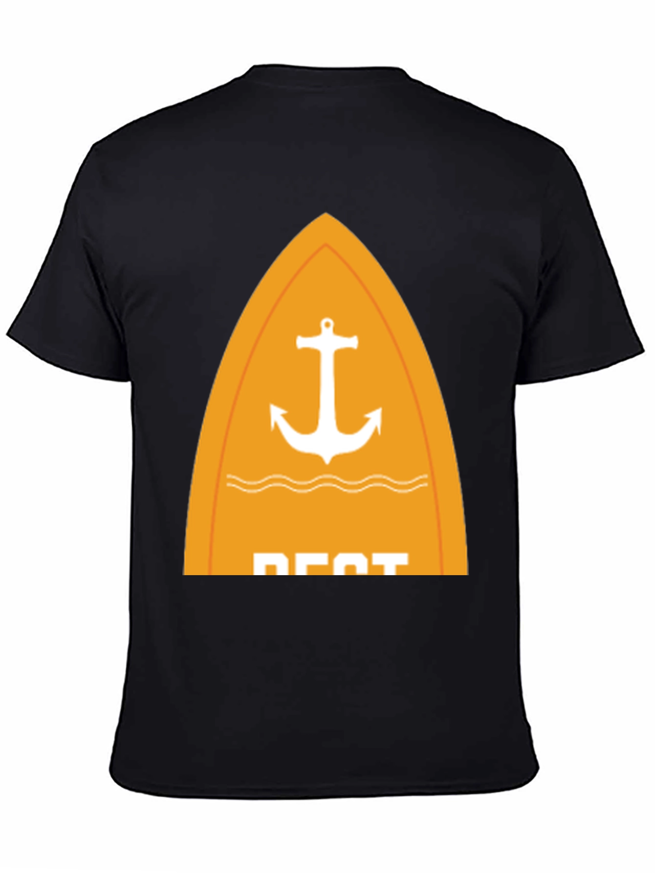 Nautical Anchor Graphic Tee - Stylish Black T-Shirt