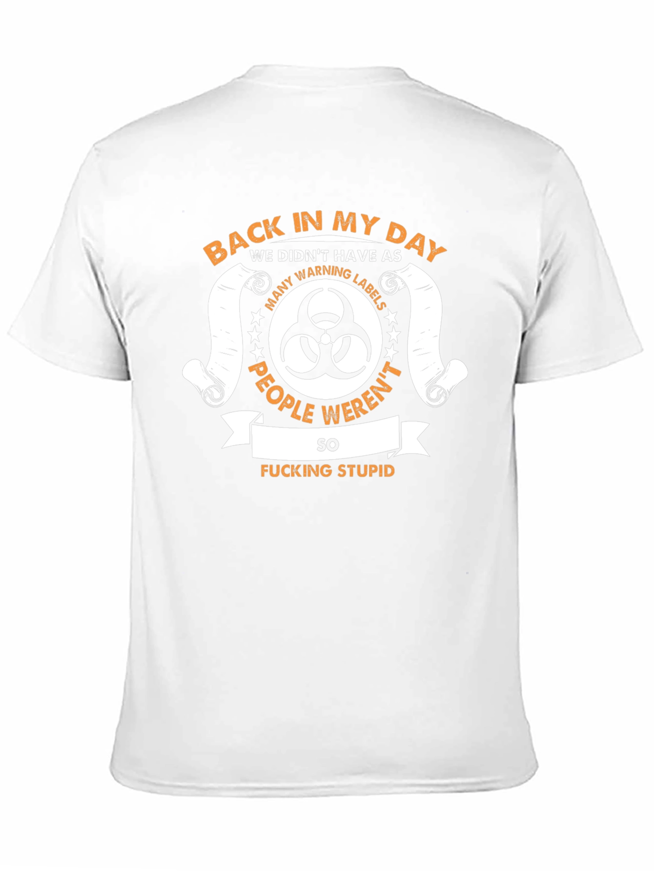 Funny Back In My Day Biohazard Graphic T-Shirt