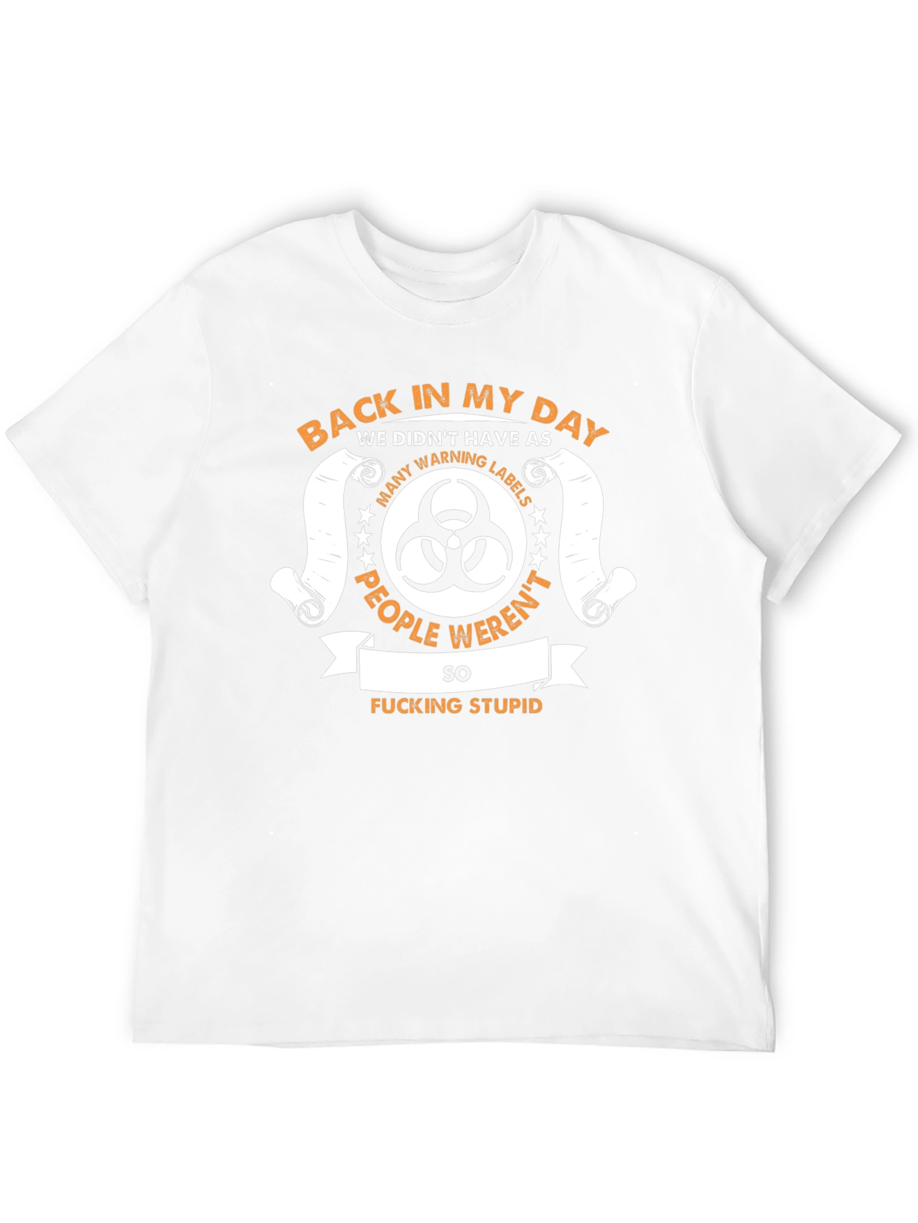 Funny Back In My Day Biohazard Graphic T-Shirt