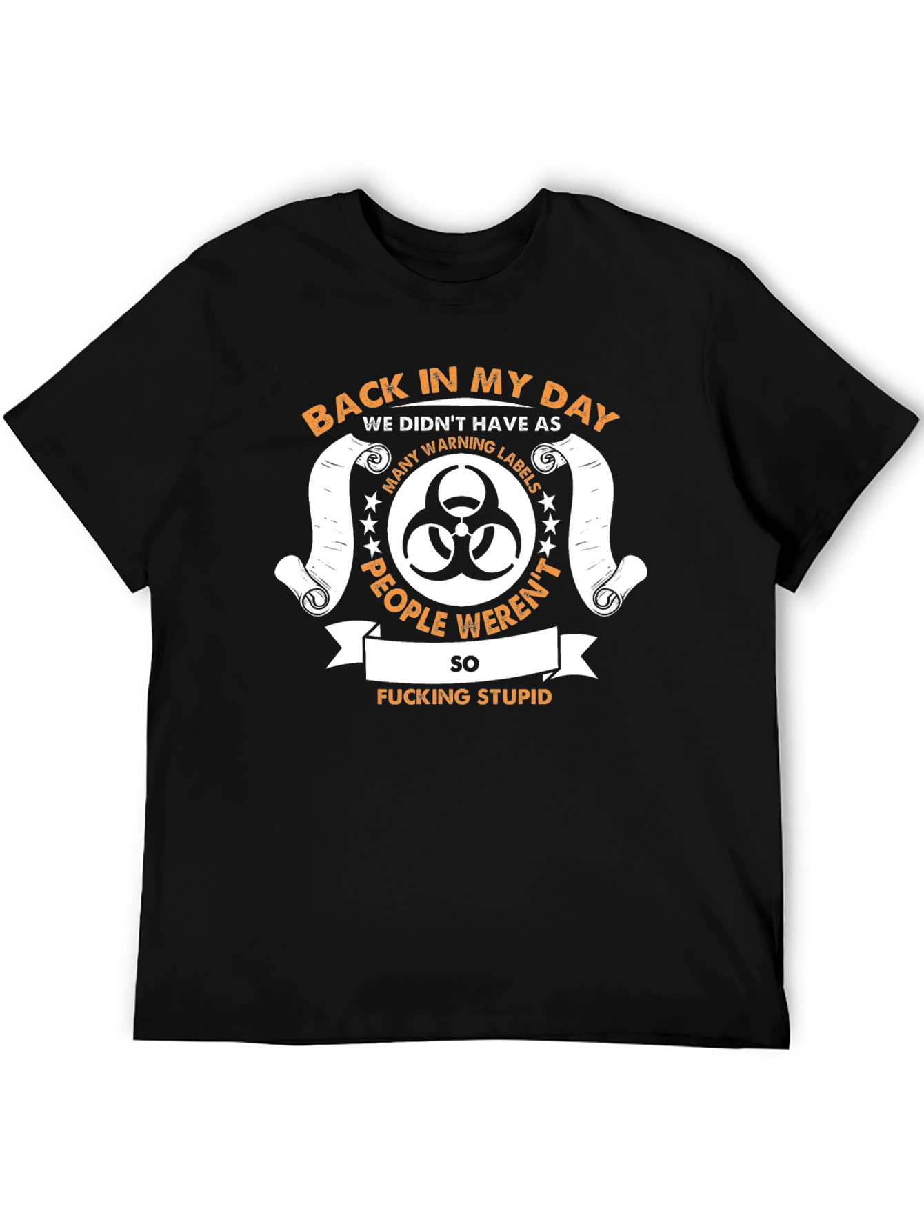 Funny Back In My Day Biohazard Graphic T-Shirt