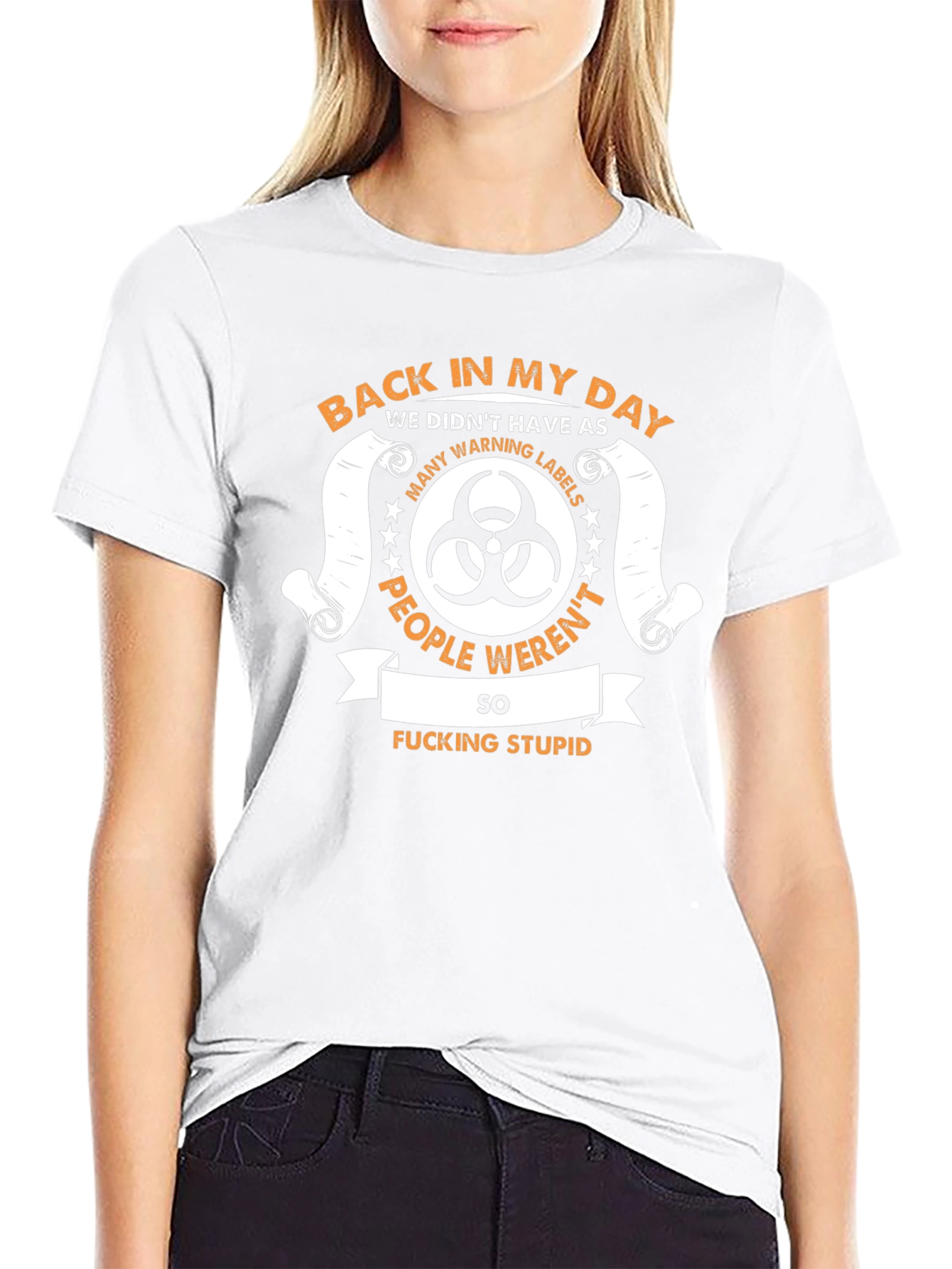 Funny Back In My Day Biohazard Graphic T-Shirt